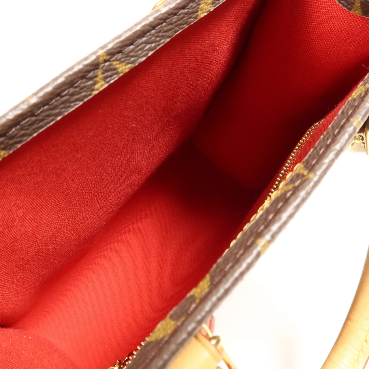 LOUIS VUITTON Sac Plat M46265 兩用包 塗層帆布 棕色 塗層帆布 中古品A - 縮圖 10