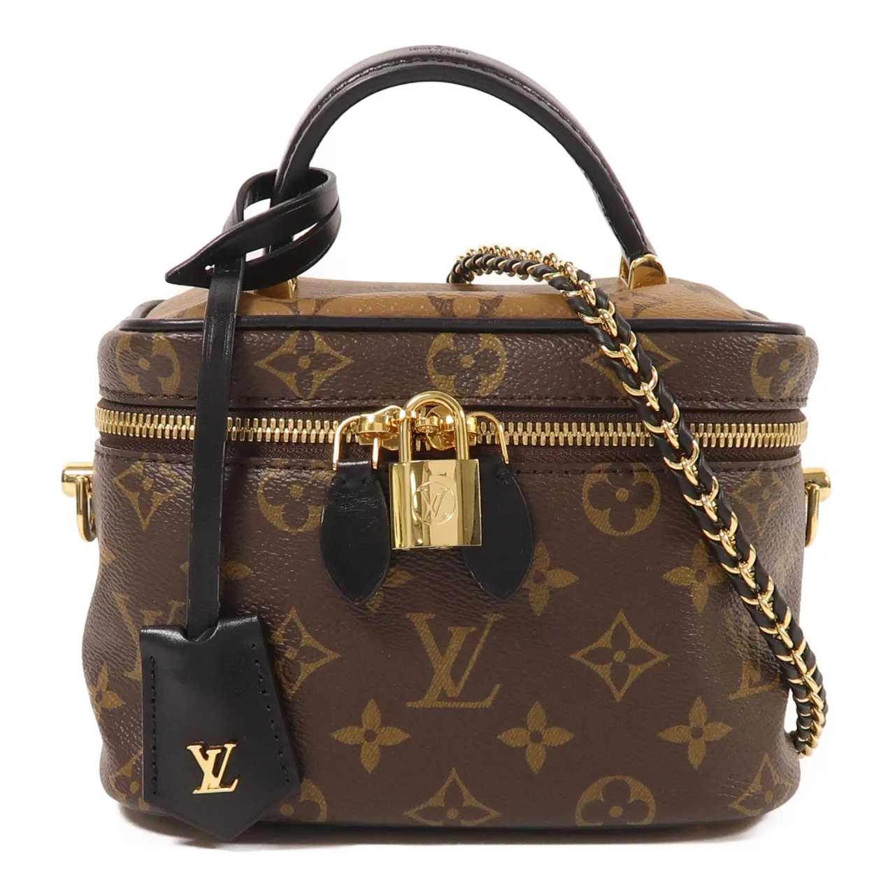 LOUIS VUITTON Vanity M45165 2-Way Bag Coated Canvas 棕色 / Brown
