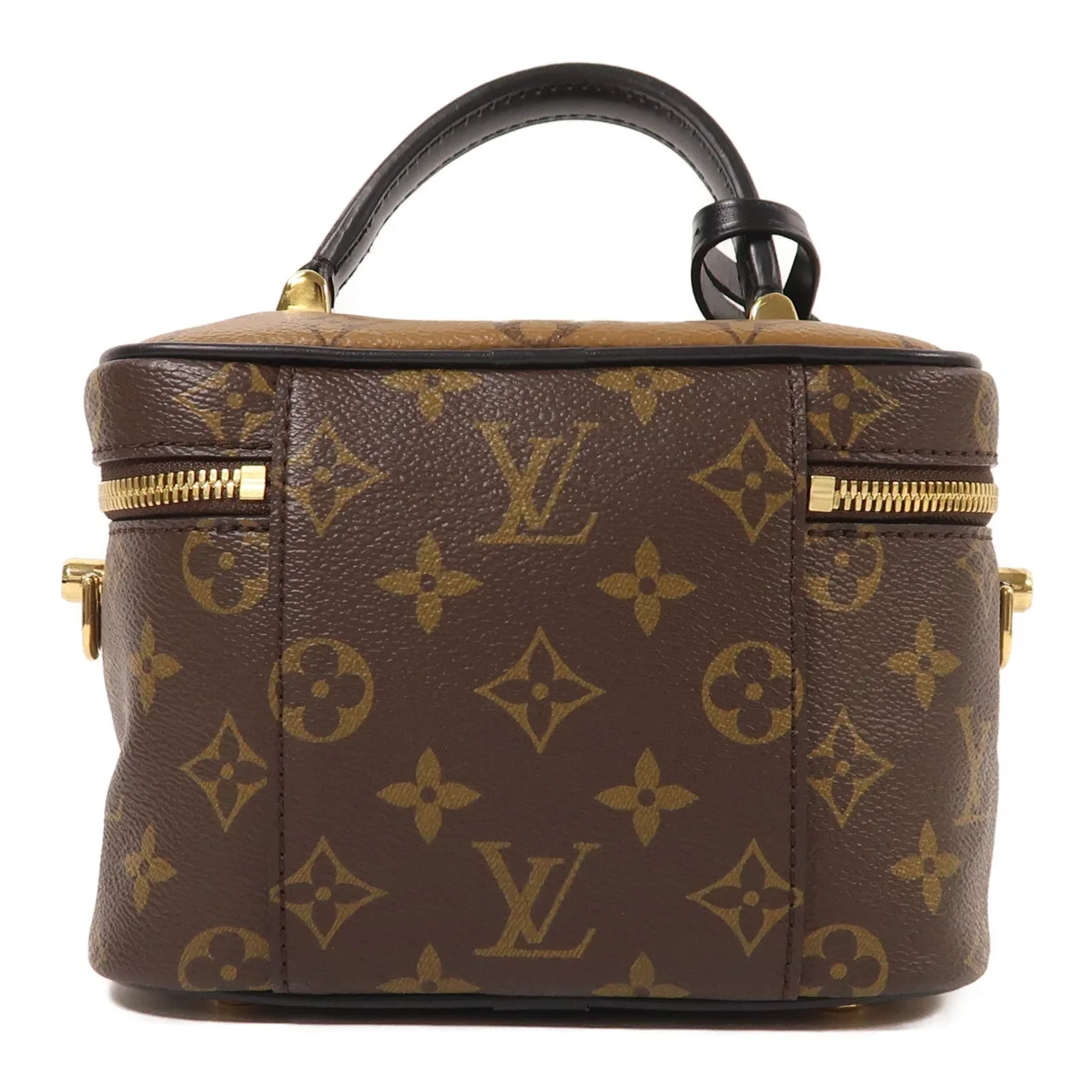 LOUIS VUITTON Vanity M45165 兩用包 塗層帆布 棕色 / Brown 塗層帆布 中古品B - 縮圖 2