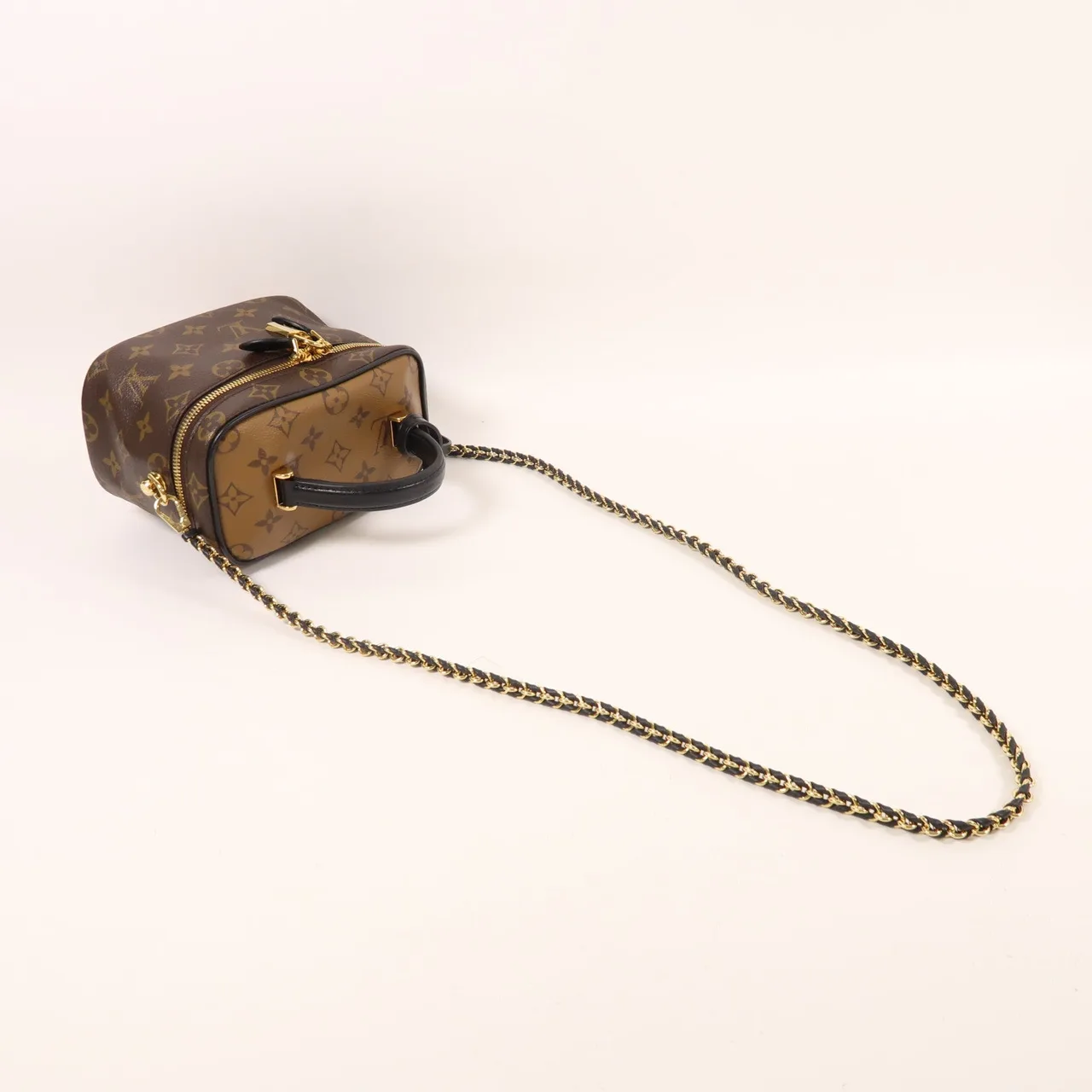 LOUIS VUITTON Vanity M45165 兩用包 塗層帆布 棕色 / Brown 塗層帆布 中古品B - 縮圖 8