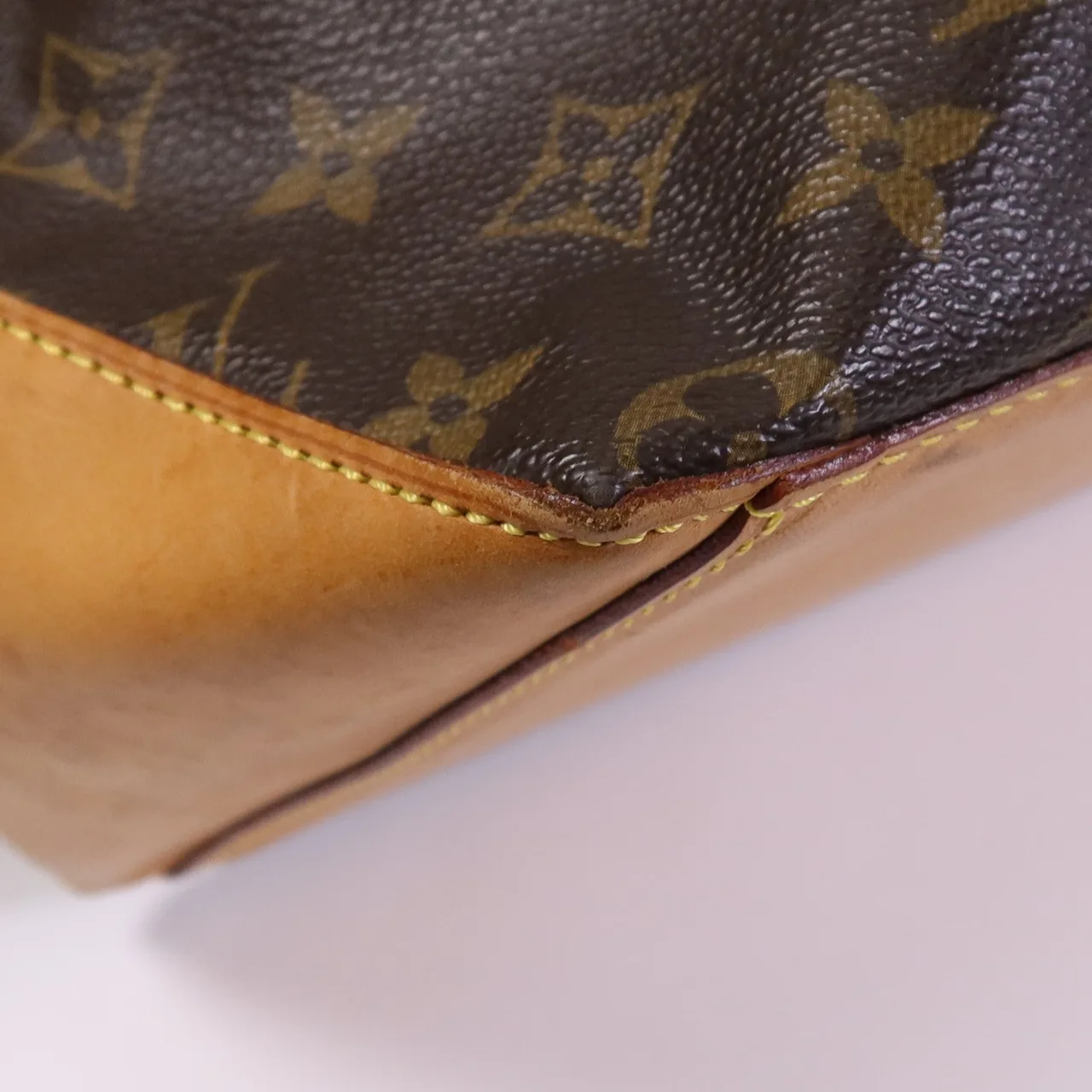 LOUIS VUITTON Cabas Mezzo M51151 Shoulder Bag Coated Canvas 棕色 Coated Canvas Rank B - Thumbnail 6