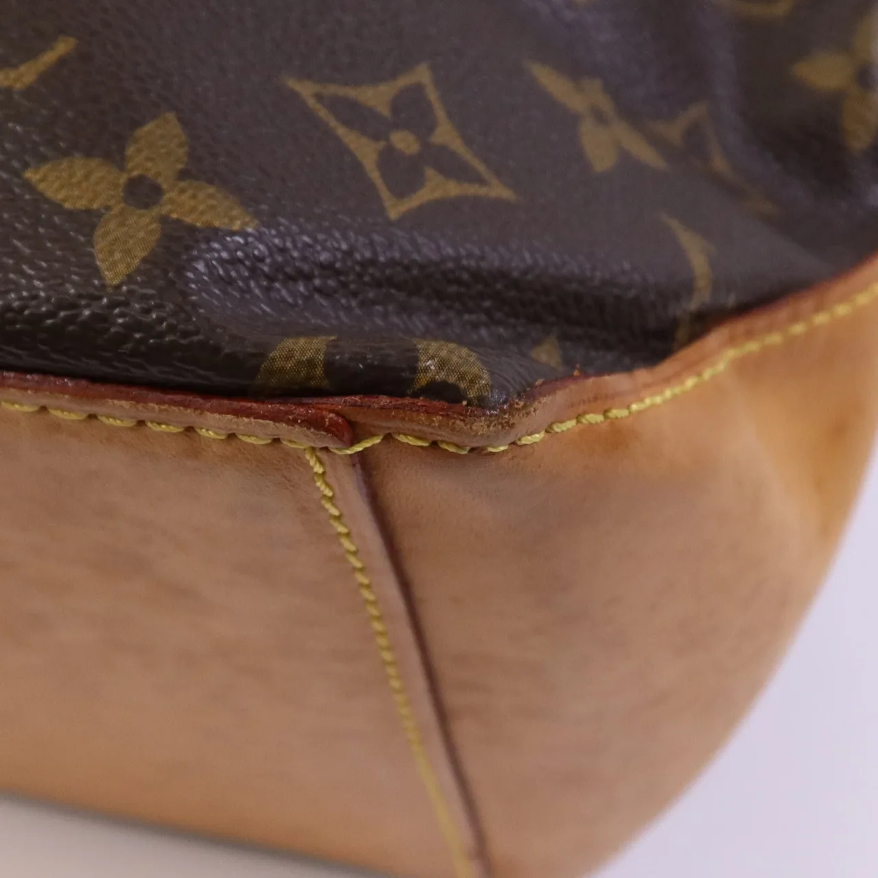 LOUIS VUITTON Cabas Mezzo M51151 Shoulder Bag Coated Canvas 棕色 Coated Canvas Rank B - Thumbnail 7