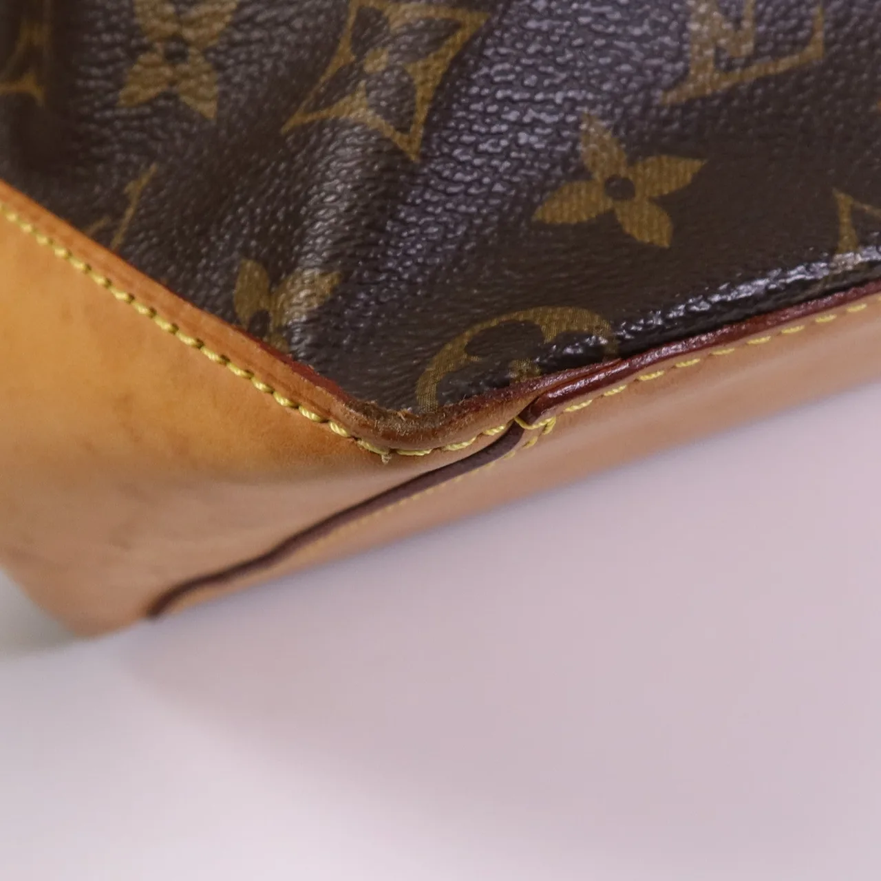 LOUIS VUITTON Cabas Mezzo M51151 Shoulder Bag Coated Canvas 棕色 Coated Canvas Rank B - Thumbnail 8