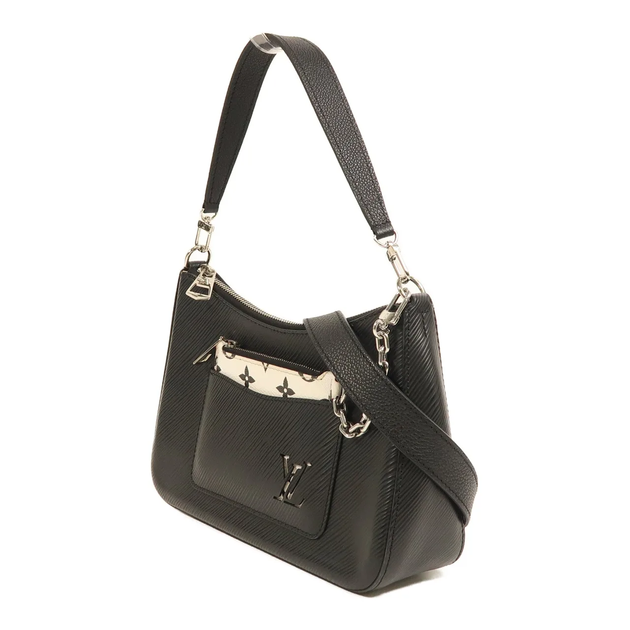 LOUIS VUITTON Marelle M80689 2-Way Bag Calfskin 黑色 / Black Calfskin Rank A - Thumbnail 3