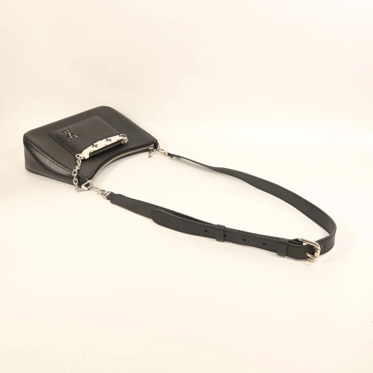 LOUIS VUITTON Marelle M80689 2-Way Bag Calfskin 黑色 / Black Calfskin Rank A - Thumbnail 8