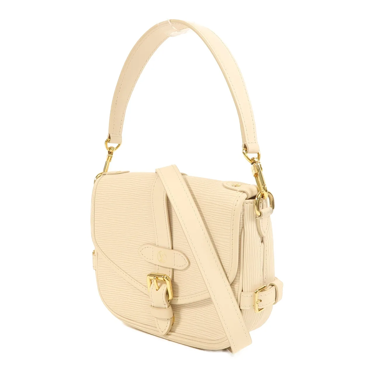 LOUIS VUITTON Saumur M23746 2-Way Bag Leather 白色 / White Leather Rank B - Thumbnail 3