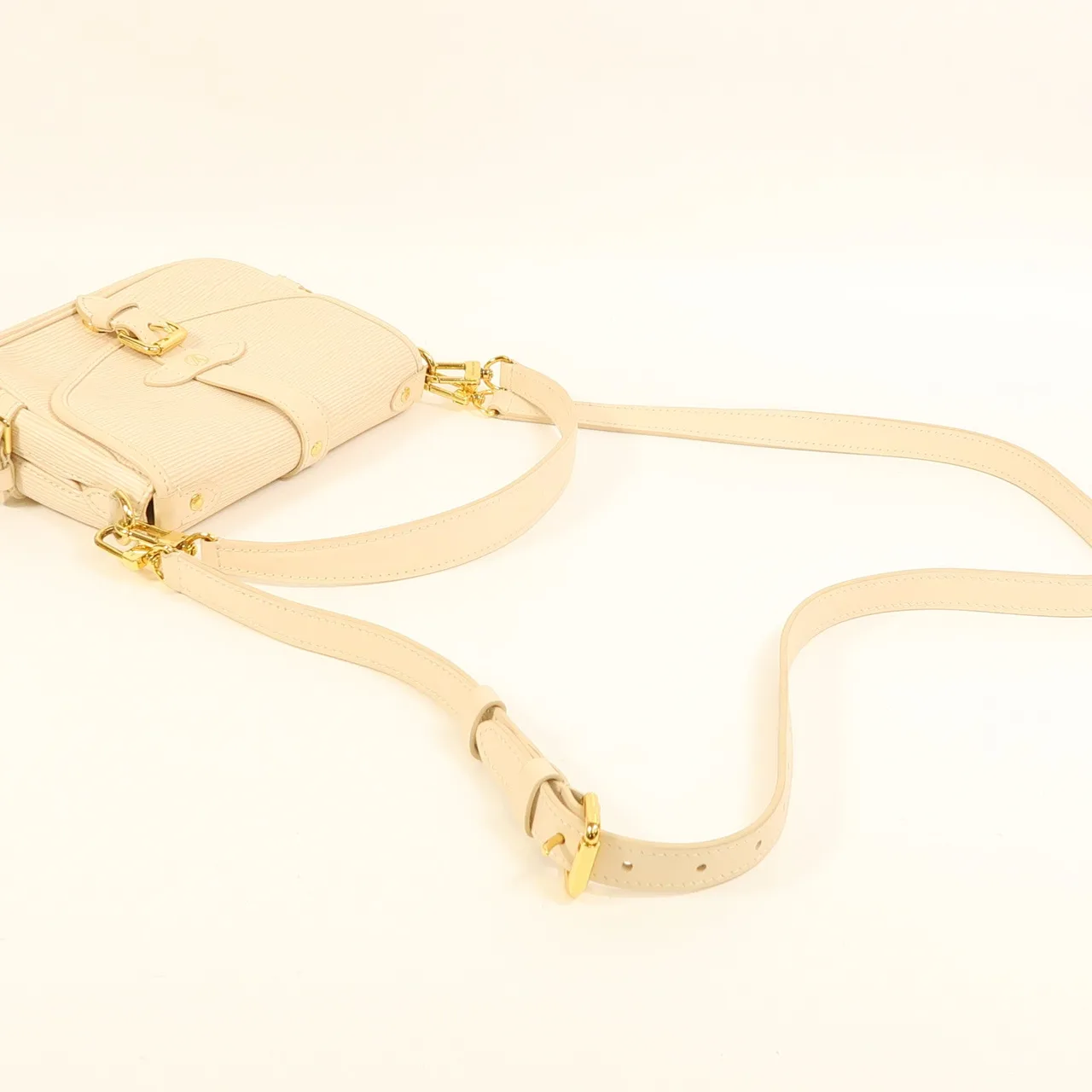 LOUIS VUITTON Saumur M23746 2-Way Bag Leather 白色 / White Leather Rank B - Thumbnail 7