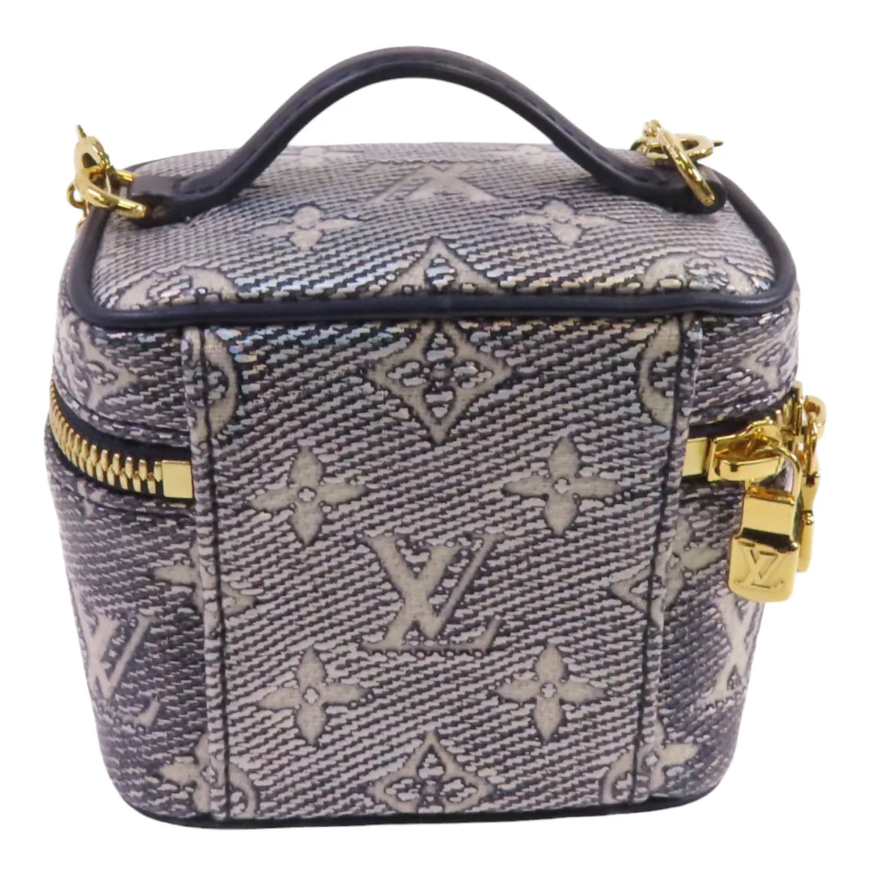 LOUIS VUITTON Vanity M82467 兩用包 塗層帆布 藍色 / Blue 塗層帆布 中古品A - 縮圖 2