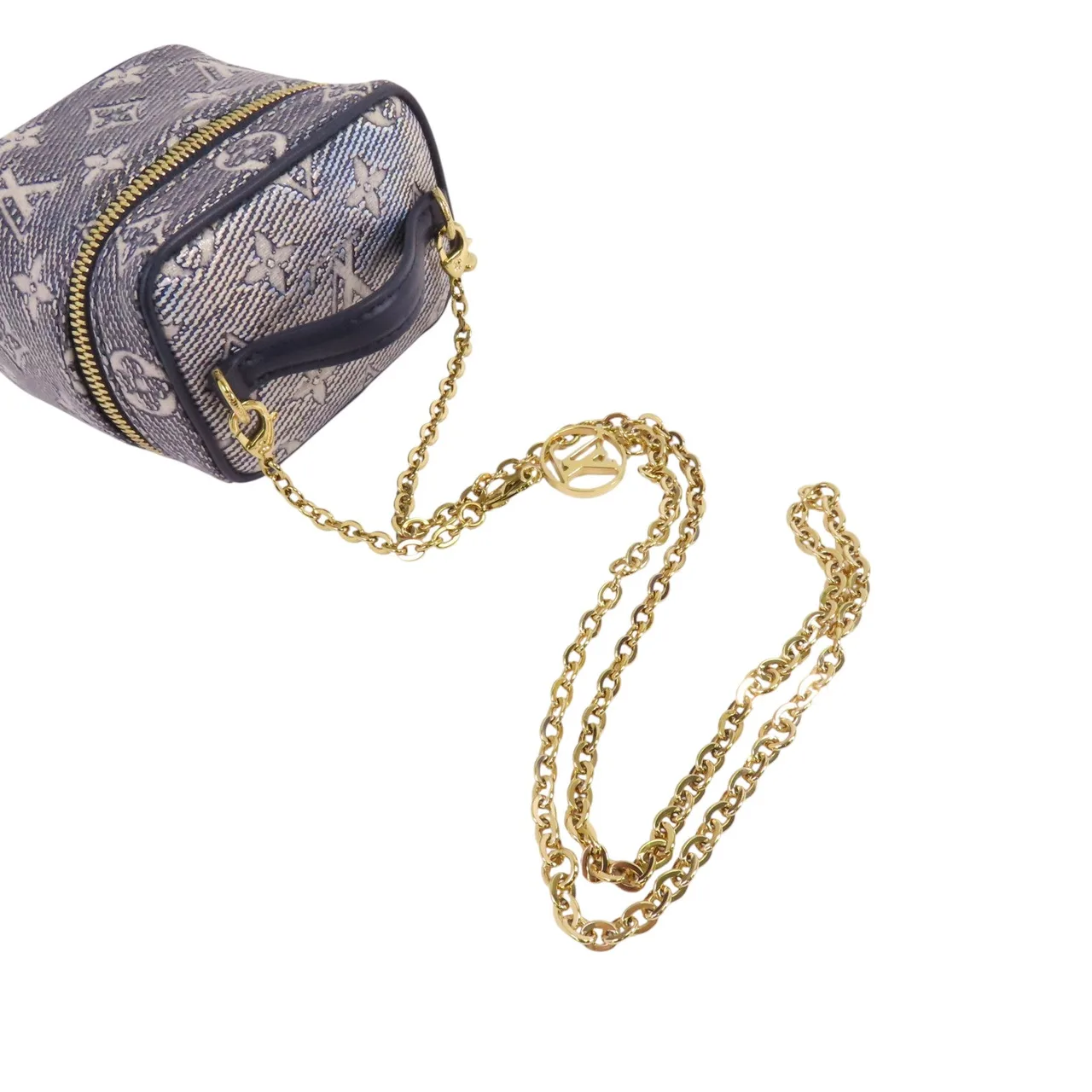 LOUIS VUITTON Vanity M82467 兩用包 塗層帆布 藍色 / Blue 塗層帆布 中古品A - 縮圖 7