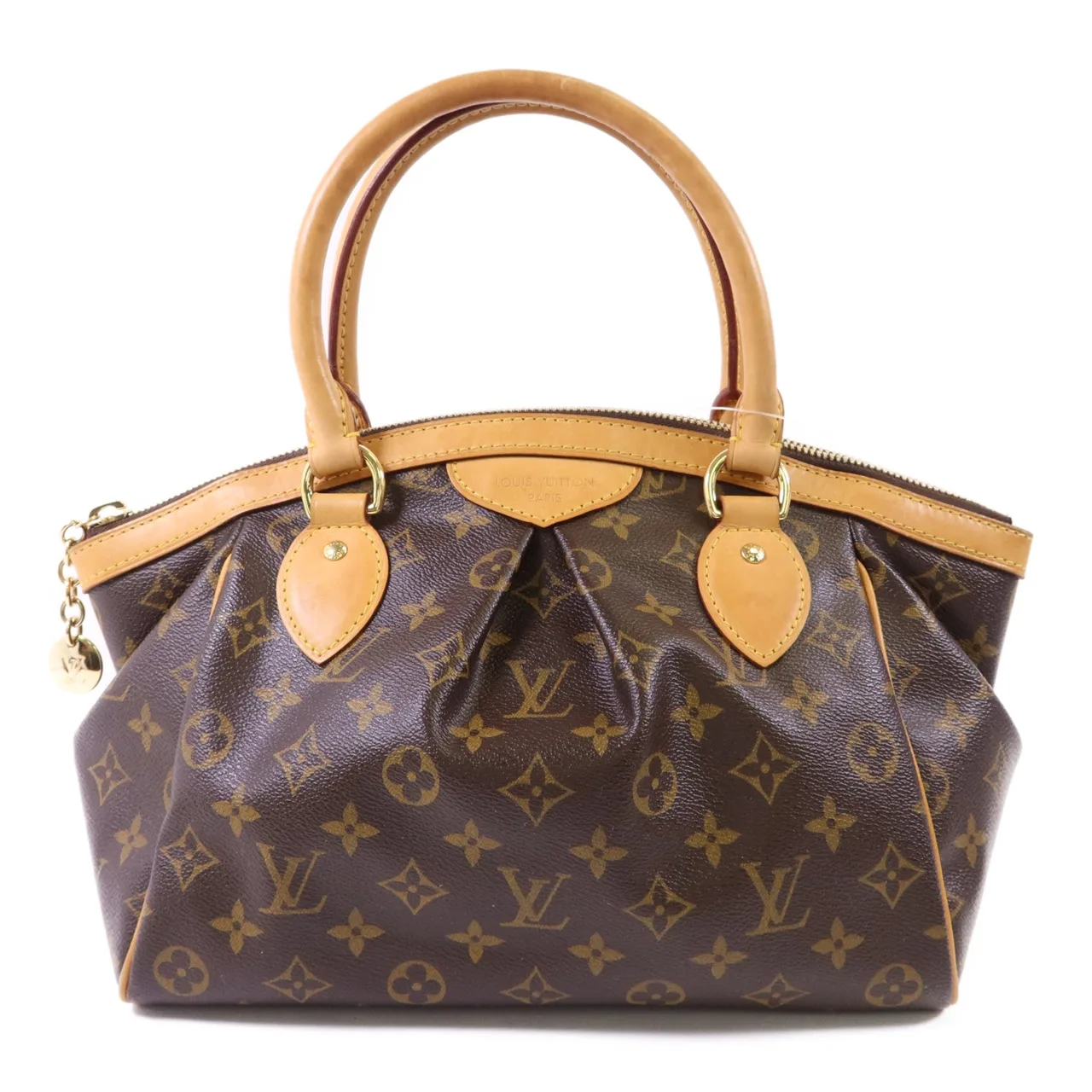 LOUIS VUITTON Tivoli M40143 Handbag Coated Canvas 棕色