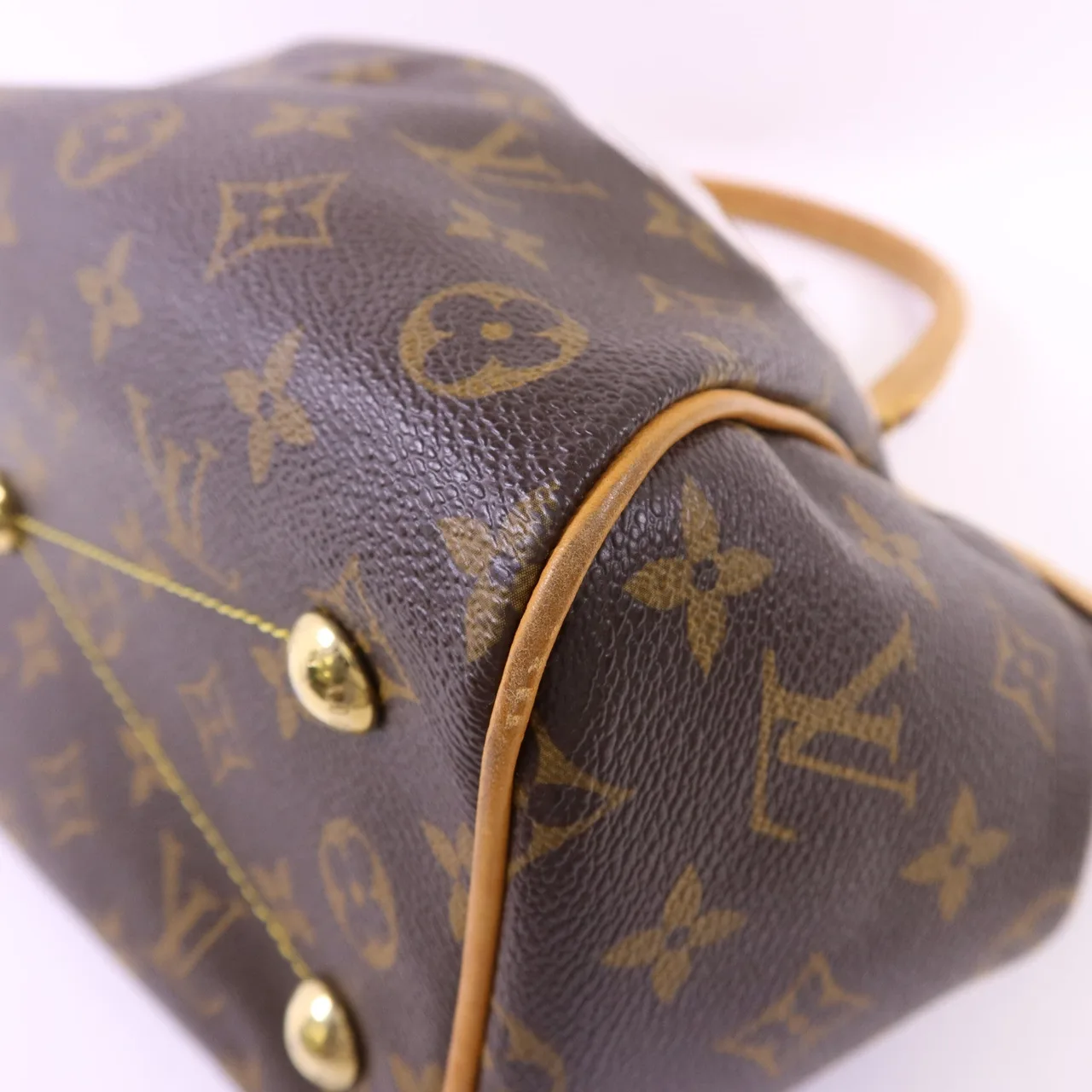 LOUIS VUITTON Tivoli M40143 Handbag Coated Canvas 棕色 Coated Canvas Rank B - Thumbnail 9