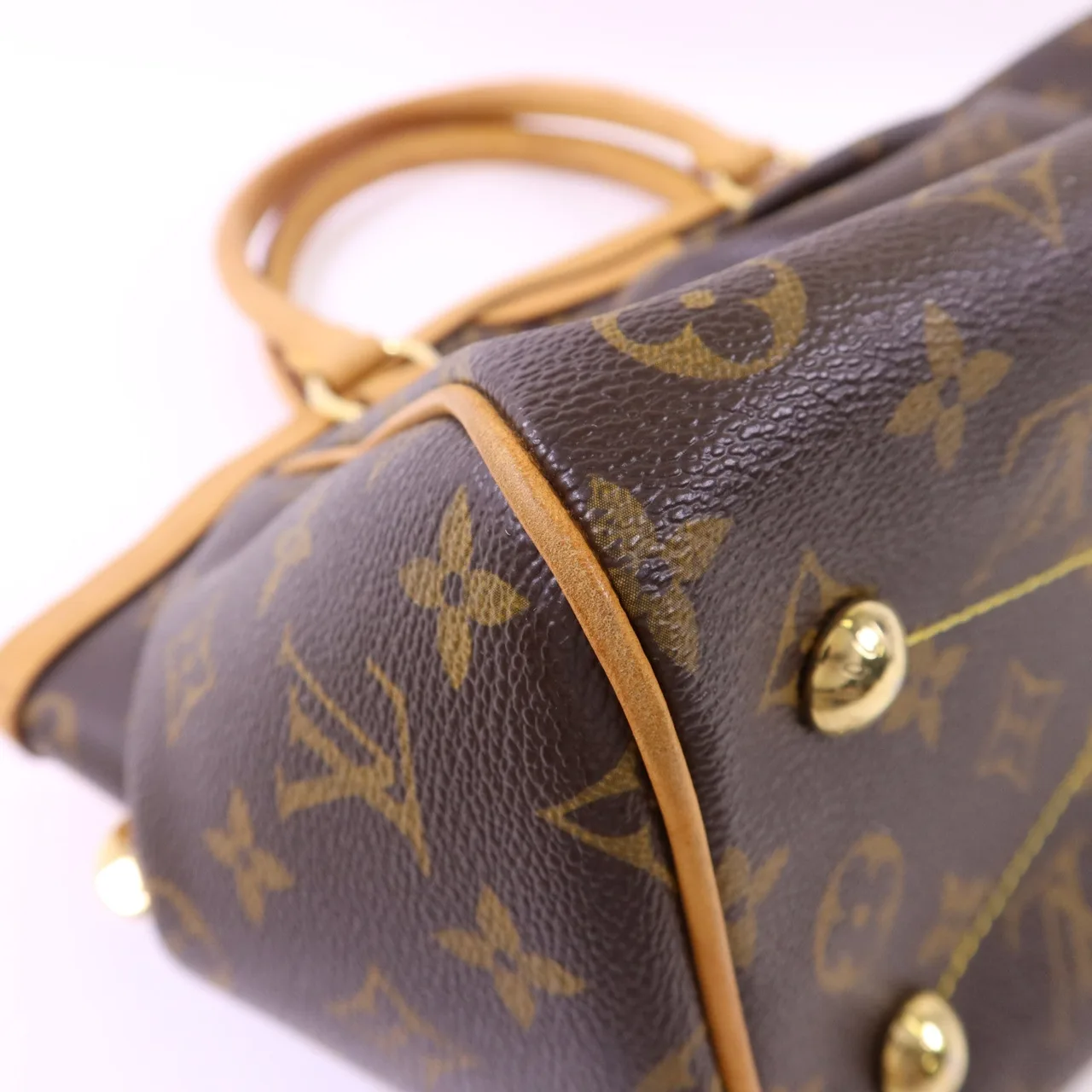 LOUIS VUITTON Tivoli M40143 Handbag Coated Canvas 棕色 Coated Canvas Rank B - Thumbnail 12