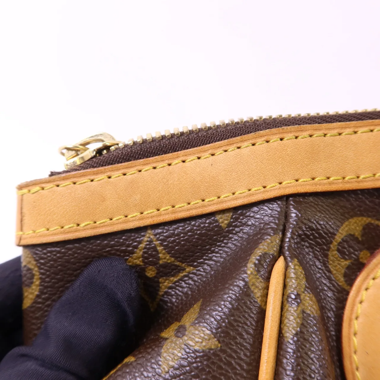 LOUIS VUITTON Tivoli M40143 Handbag Coated Canvas 棕色 Coated Canvas Rank B - Thumbnail 13