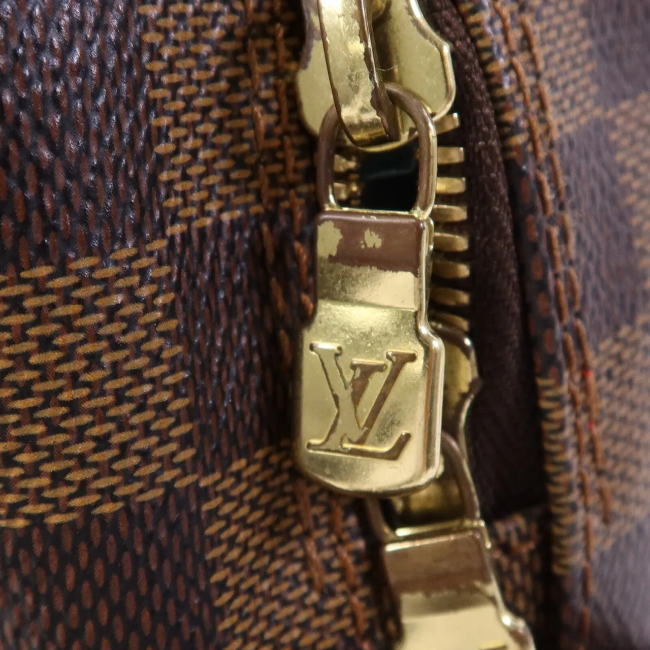 LOUIS VUITTON Naviglio N45255 Shoulder Bag Coated Canvas 棕色 Coated Canvas Rank A - Thumbnail 8