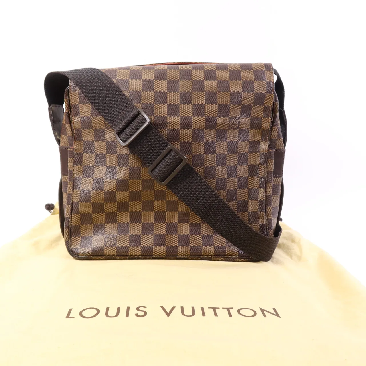 LOUIS VUITTON Naviglio N45255 Shoulder Bag Coated Canvas 棕色 Coated Canvas Rank A - Thumbnail 11