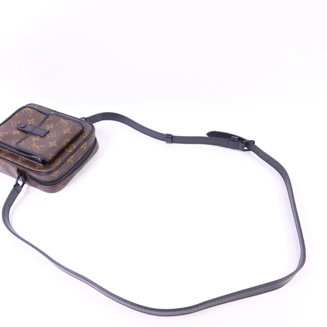 LOUIS VUITTON Christopher M69404 肩背包 塗層帆布 棕色 / 黑色 / Brown 塗層帆布 中古品A - 縮圖 5