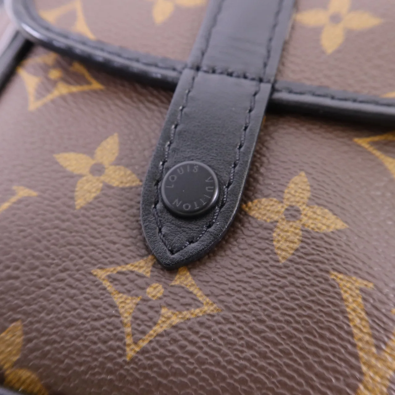 LOUIS VUITTON Christopher M69404 肩背包 塗層帆布 棕色 / 黑色 / Brown 塗層帆布 中古品A - 縮圖 8