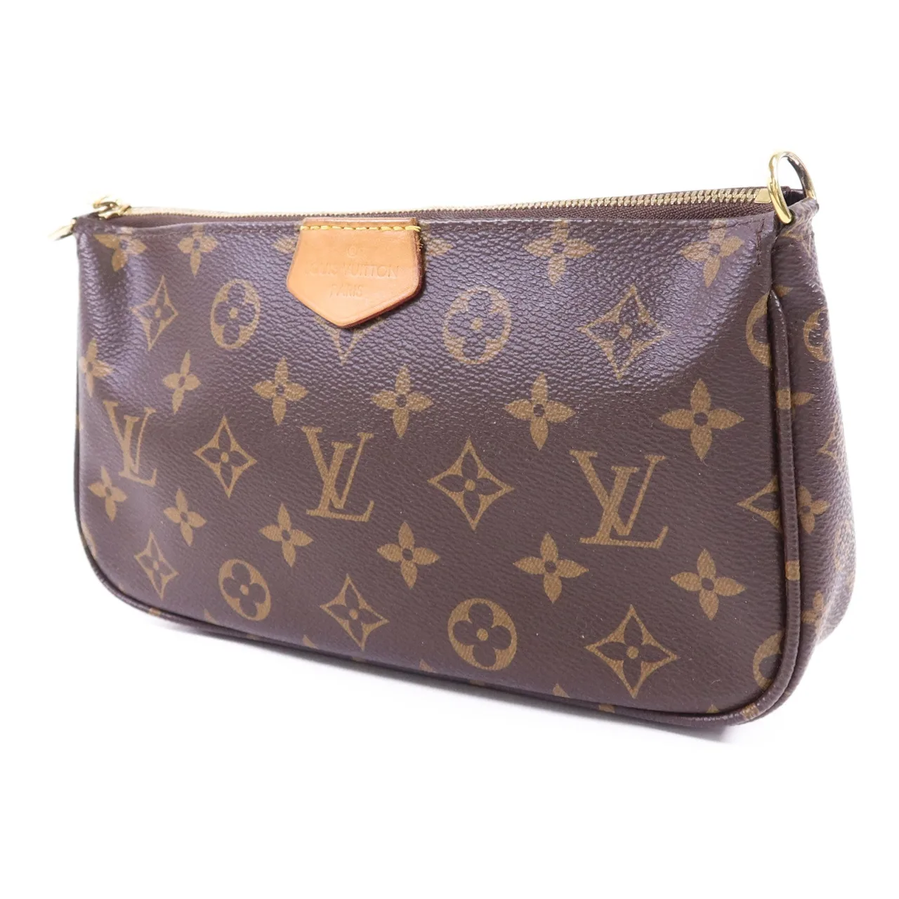 LOUIS VUITTON Multi Pochette M44813 2-Way Bag Coated Canvas 棕色 / Brown Coated Canvas Rank B - Thumbnail 3