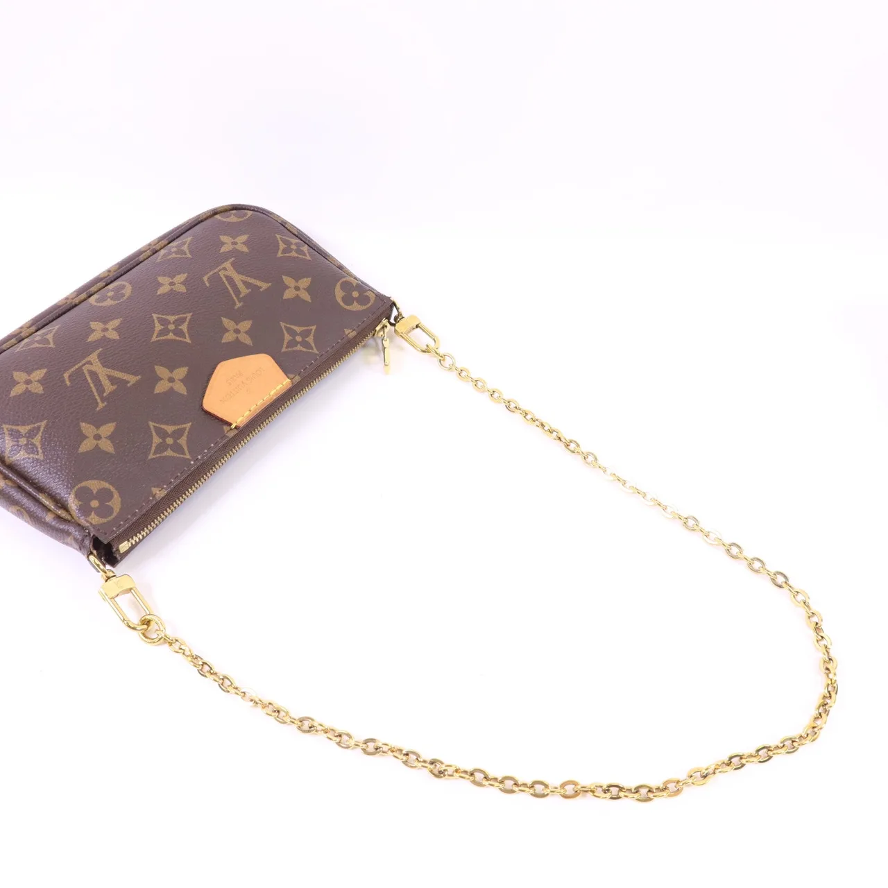 LOUIS VUITTON Multi Pochette M44813 2-Way Bag Coated Canvas 棕色 / Brown Coated Canvas Rank B - Thumbnail 10