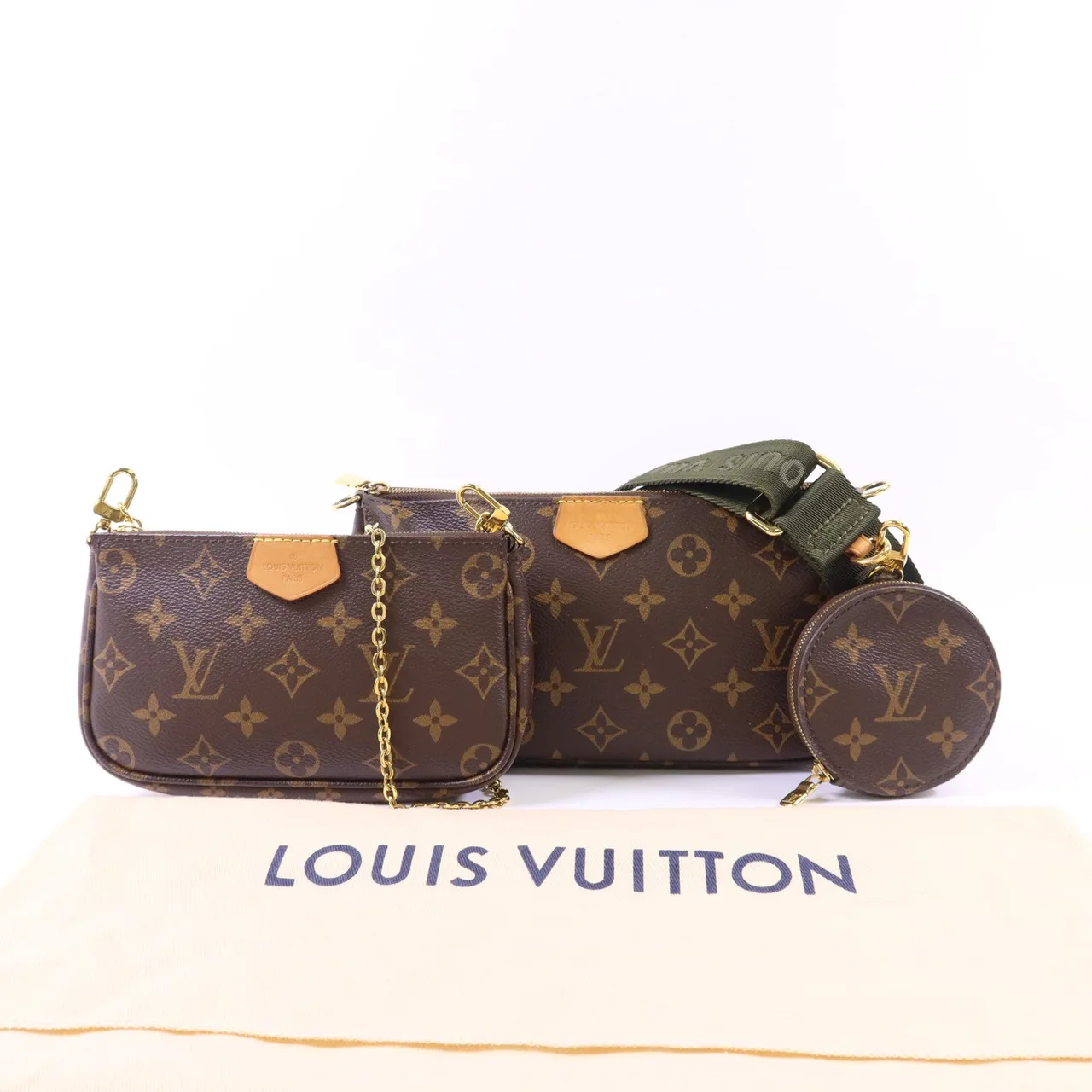 LOUIS VUITTON Multi Pochette M44813 2-Way Bag Coated Canvas 棕色 / Brown Coated Canvas Rank B - Thumbnail 29