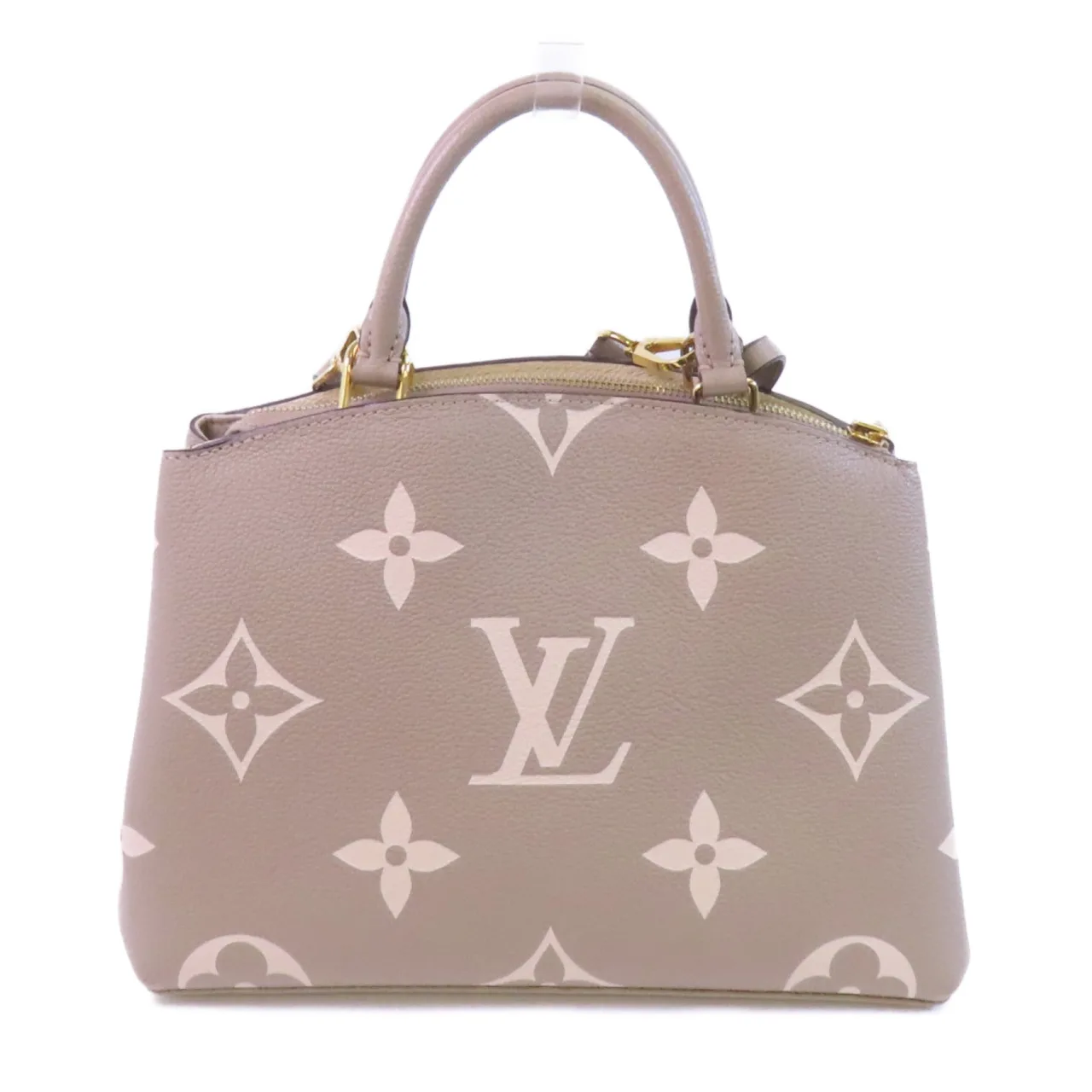 LOUIS VUITTON Petit Palais M58914 兩用包 牛皮 米色 牛皮 中古品A - 縮圖 2