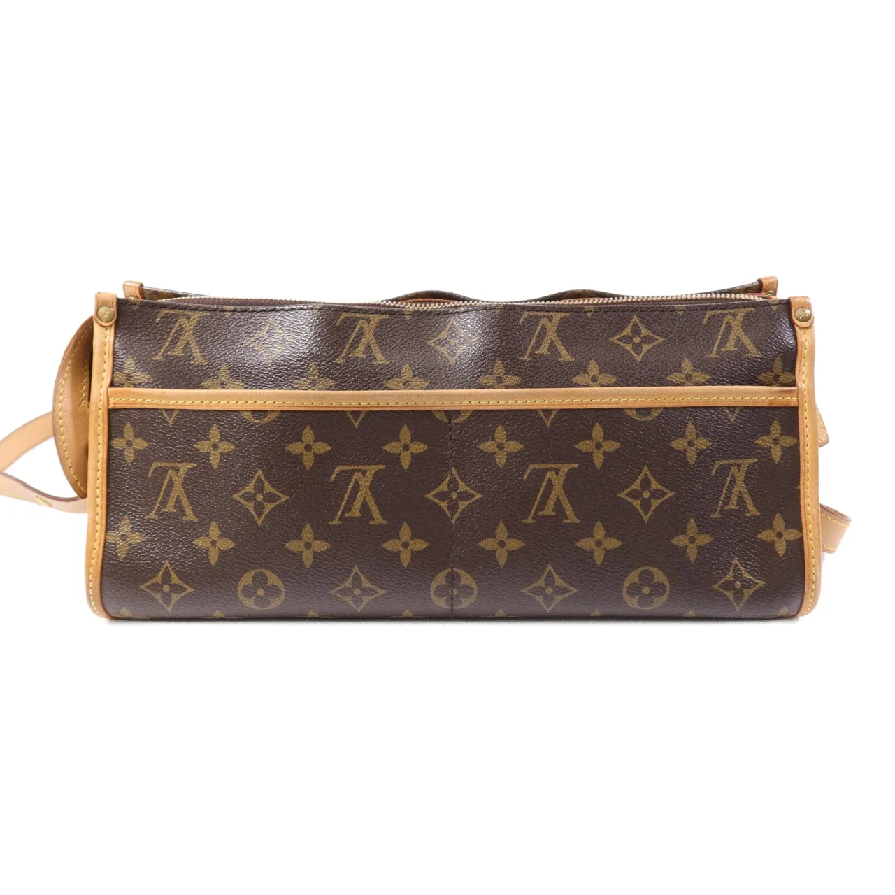 LOUIS VUITTON Popincourt M40008 肩背包 塗層帆布 棕色 塗層帆布 中古品B - 縮圖 2