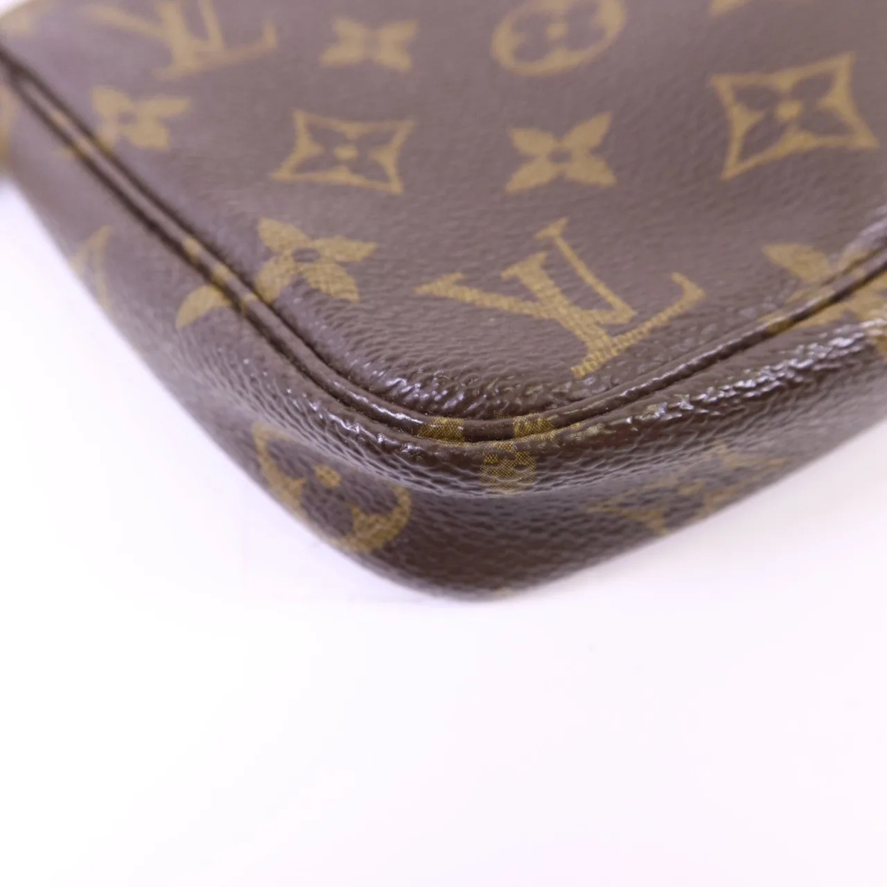 LOUIS VUITTON Pochette Accessoires M51980 化妝箱包 塗層帆布 棕色 / Brown 塗層帆布 中古品B - 縮圖 11