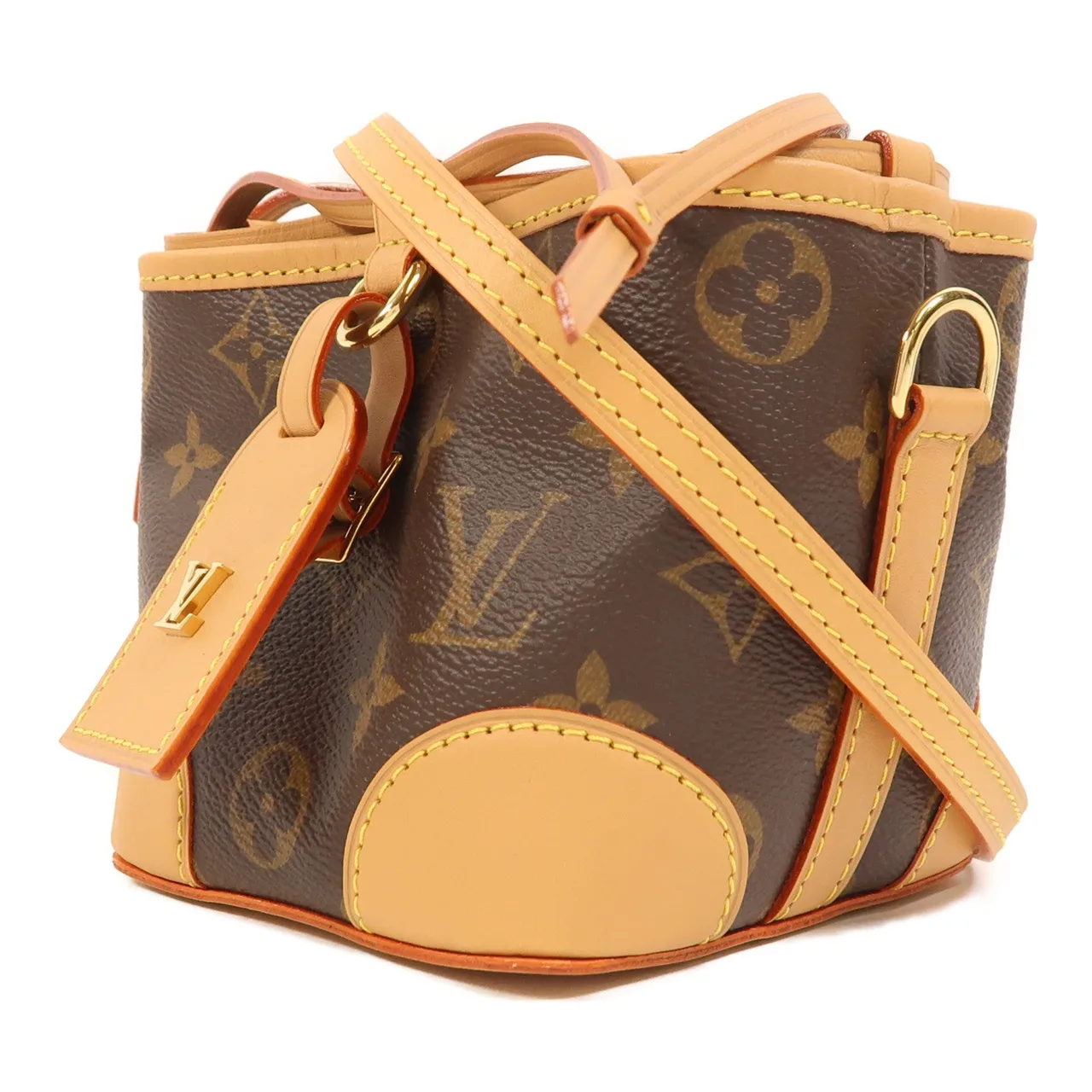 LOUIS VUITTON Noe M57099 肩背包 塗層帆布 棕色 / Brown 塗層帆布 中古品A - 縮圖 3