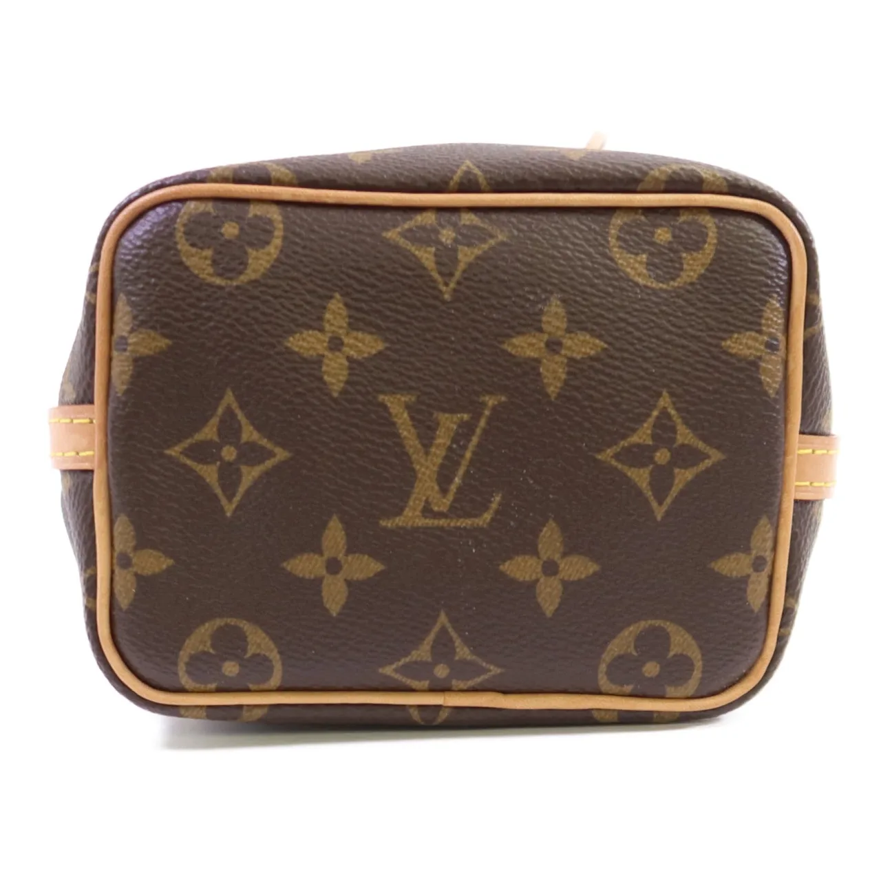 LOUIS VUITTON Nano Noe M41346 肩背包 塗層帆布 棕色 塗層帆布 中古品B - 縮圖 4