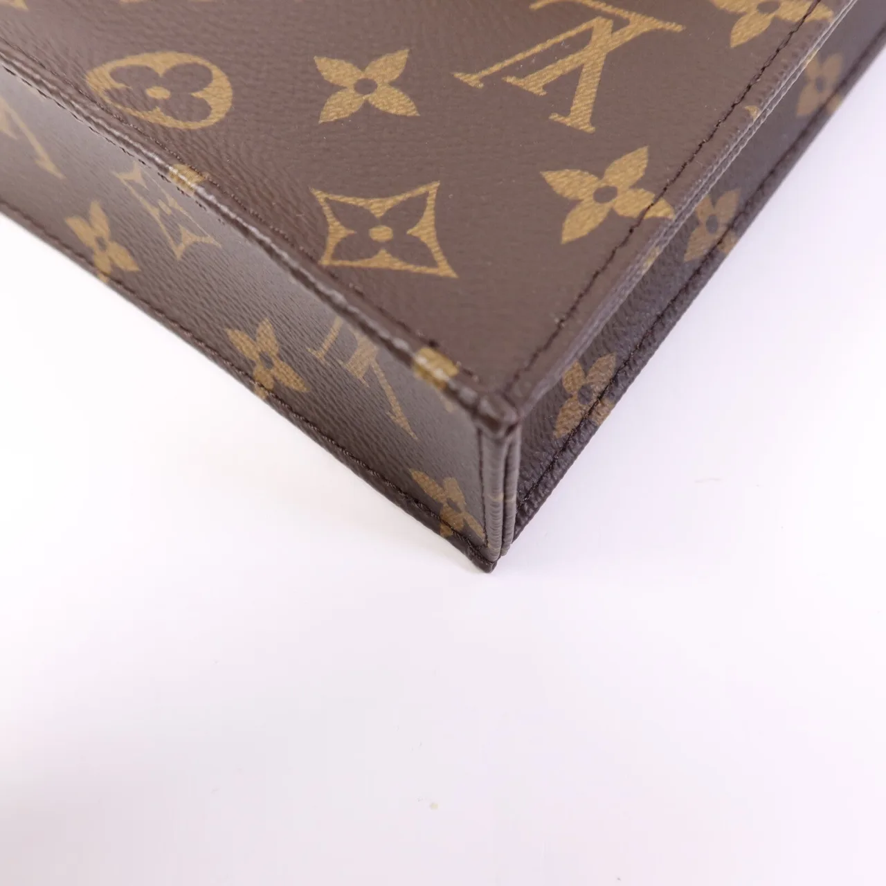 LOUIS VUITTON Petit Sac Plat M69442 兩用包 塗層帆布 棕色 / Brown 塗層帆布 中古品A - 縮圖 10