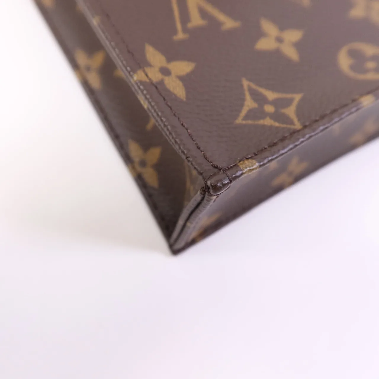 LOUIS VUITTON Petit Sac Plat M69442 兩用包 塗層帆布 棕色 / Brown 塗層帆布 中古品A - 縮圖 11