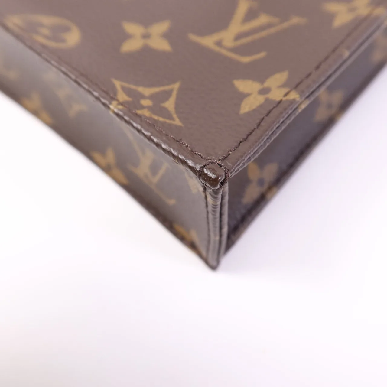 LOUIS VUITTON Petit Sac Plat M69442 兩用包 塗層帆布 棕色 / Brown 塗層帆布 中古品A - 縮圖 12