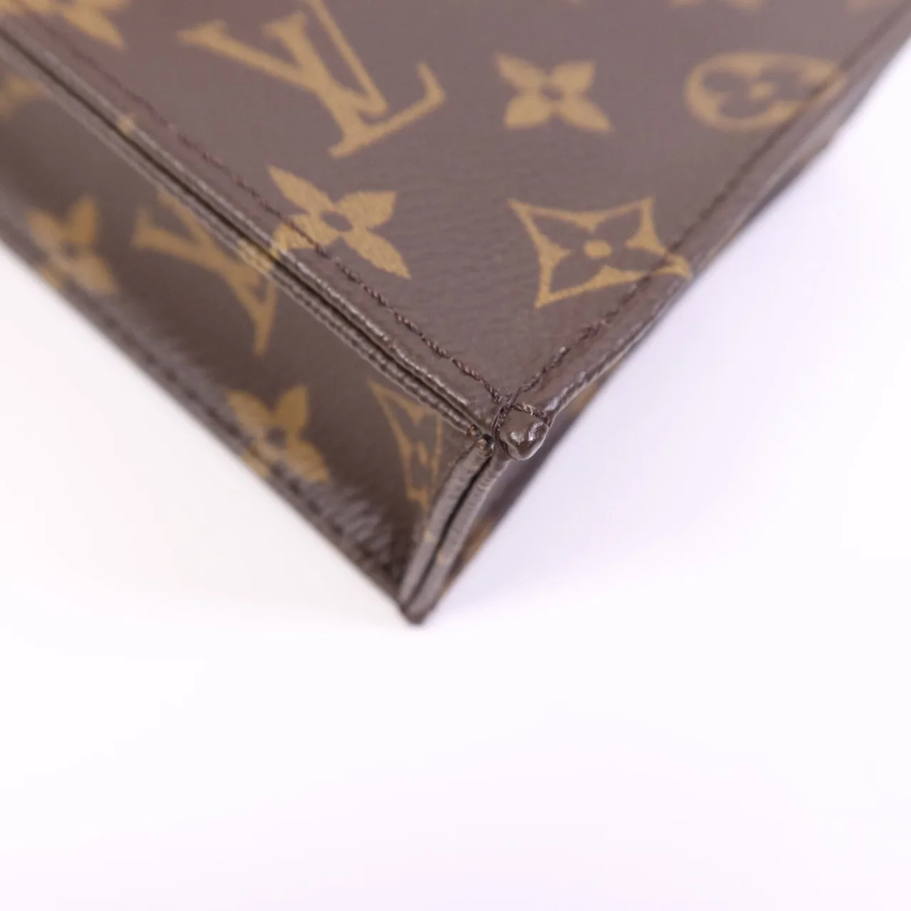LOUIS VUITTON Petit Sac Plat M69442 兩用包 塗層帆布 棕色 / Brown 塗層帆布 中古品A - 縮圖 13
