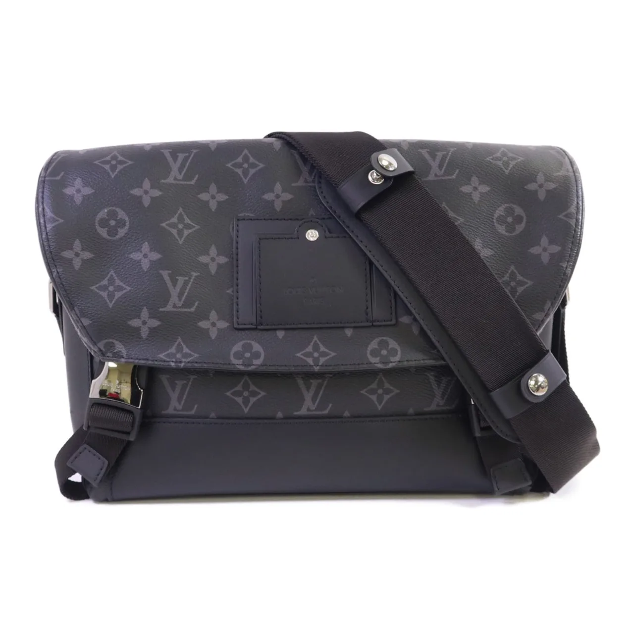 LOUIS VUITTON M40511 Shoulder Bag Coated Canvas 黑色