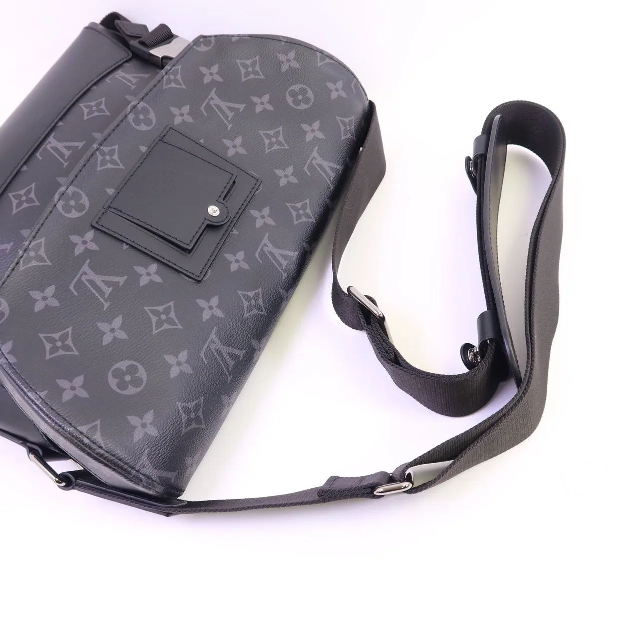 LOUIS VUITTON M40511 肩背包 塗層帆布 黑色 塗層帆布 中古品A - 縮圖 5