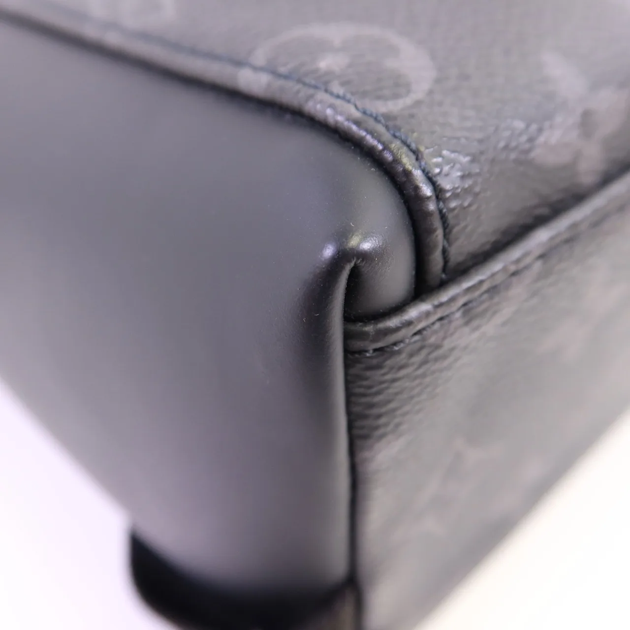 LOUIS VUITTON M40511 肩背包 塗層帆布 黑色 塗層帆布 中古品A - 縮圖 8