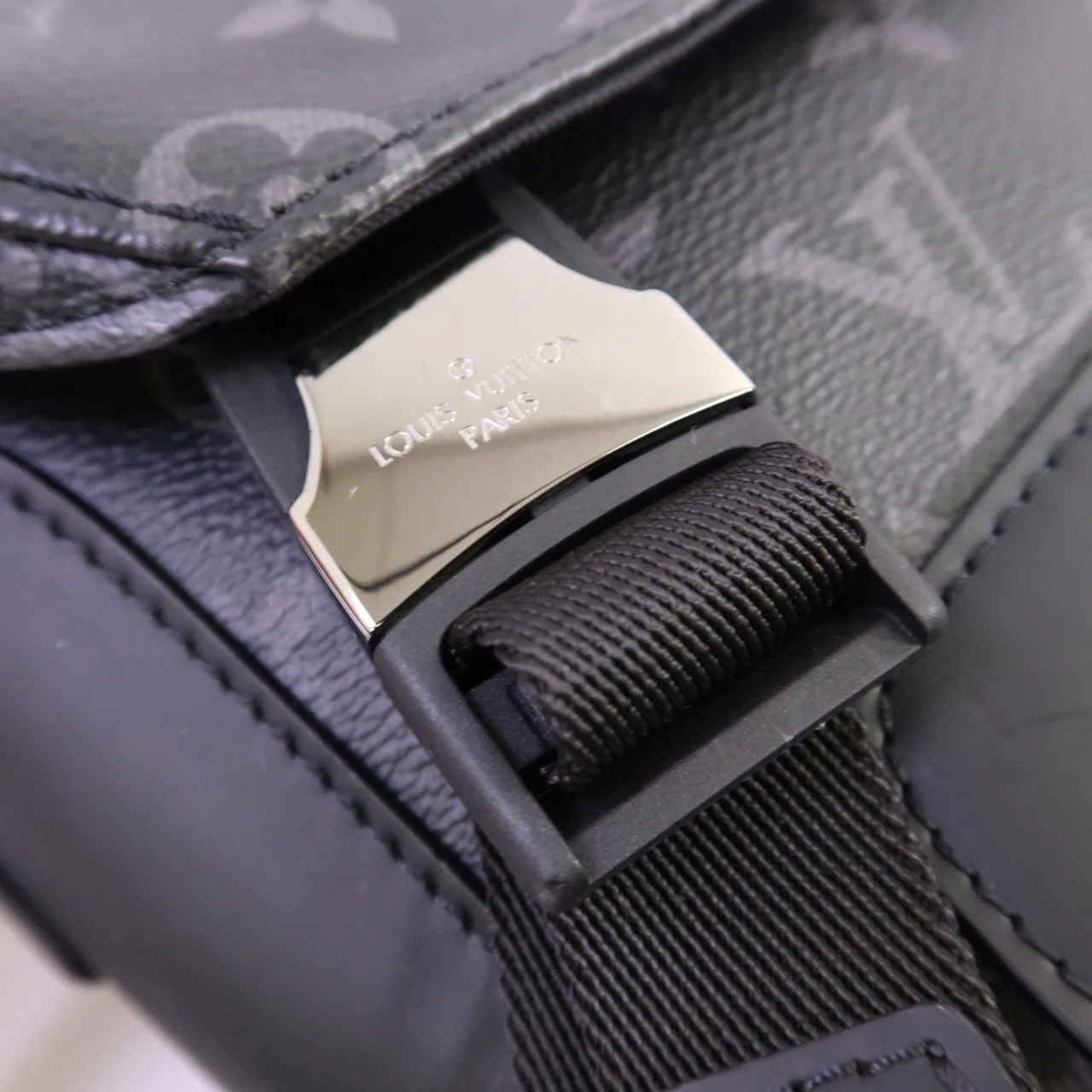 LOUIS VUITTON M40511 肩背包 塗層帆布 黑色 塗層帆布 中古品A - 縮圖 11