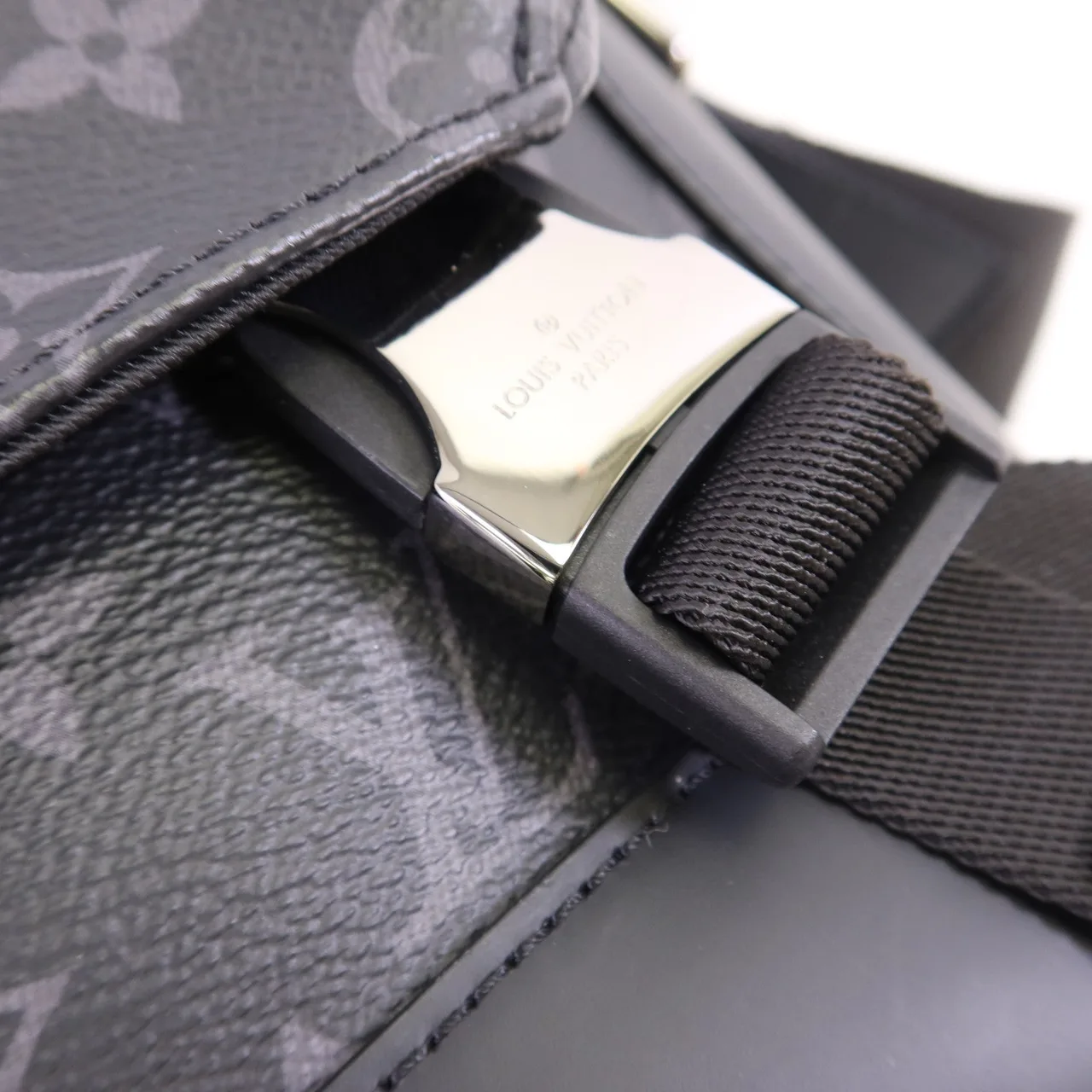 LOUIS VUITTON M40511 肩背包 塗層帆布 黑色 塗層帆布 中古品A - 縮圖 12