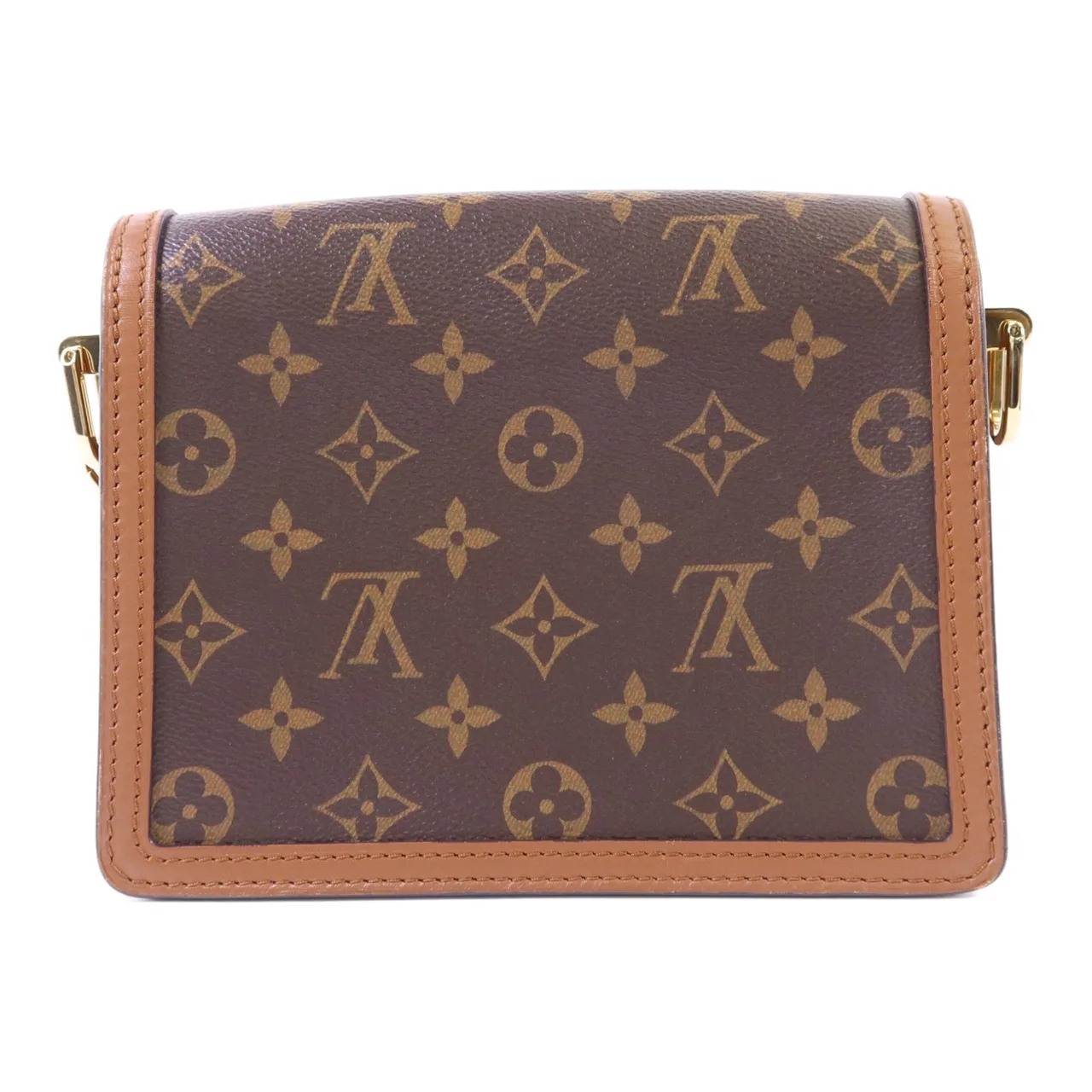 LOUIS VUITTON Mini Dauphine M44580 Shoulder Bag Coated Canvas 棕色 Coated Canvas Rank A - Thumbnail 2