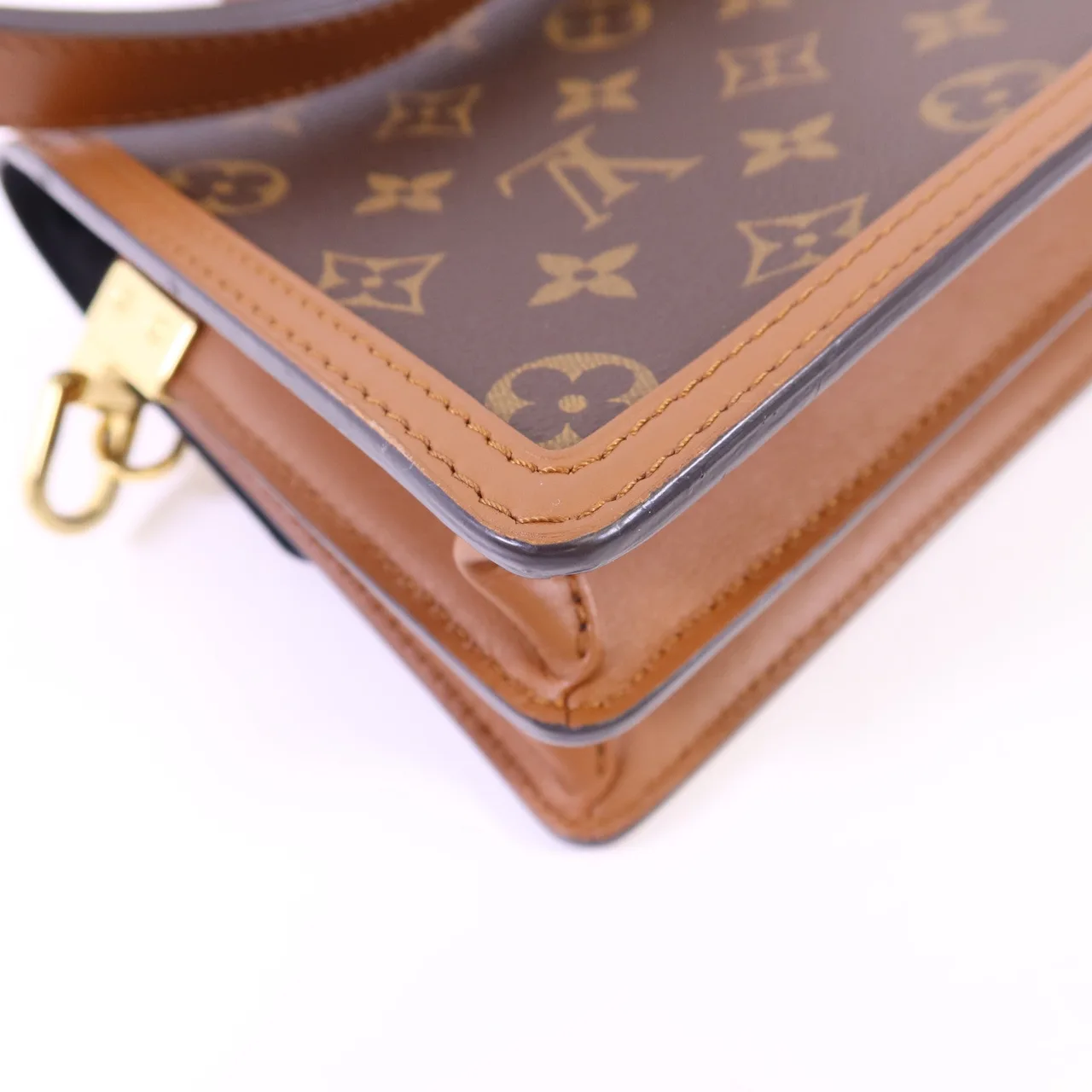 LOUIS VUITTON Mini Dauphine M44580 Shoulder Bag Coated Canvas 棕色 Coated Canvas Rank A - Thumbnail 16