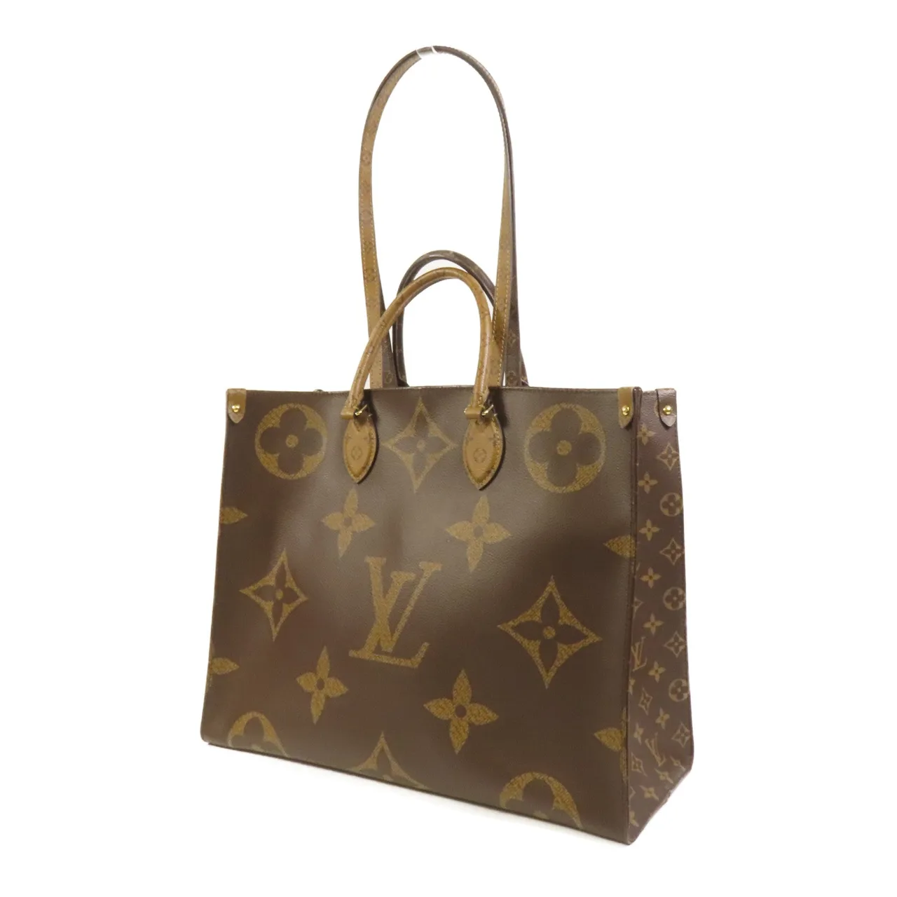 LOUIS VUITTON OnTheGo M45320 2-Way Bag Coated Canvas 棕色 Coated Canvas Rank B - Thumbnail 3