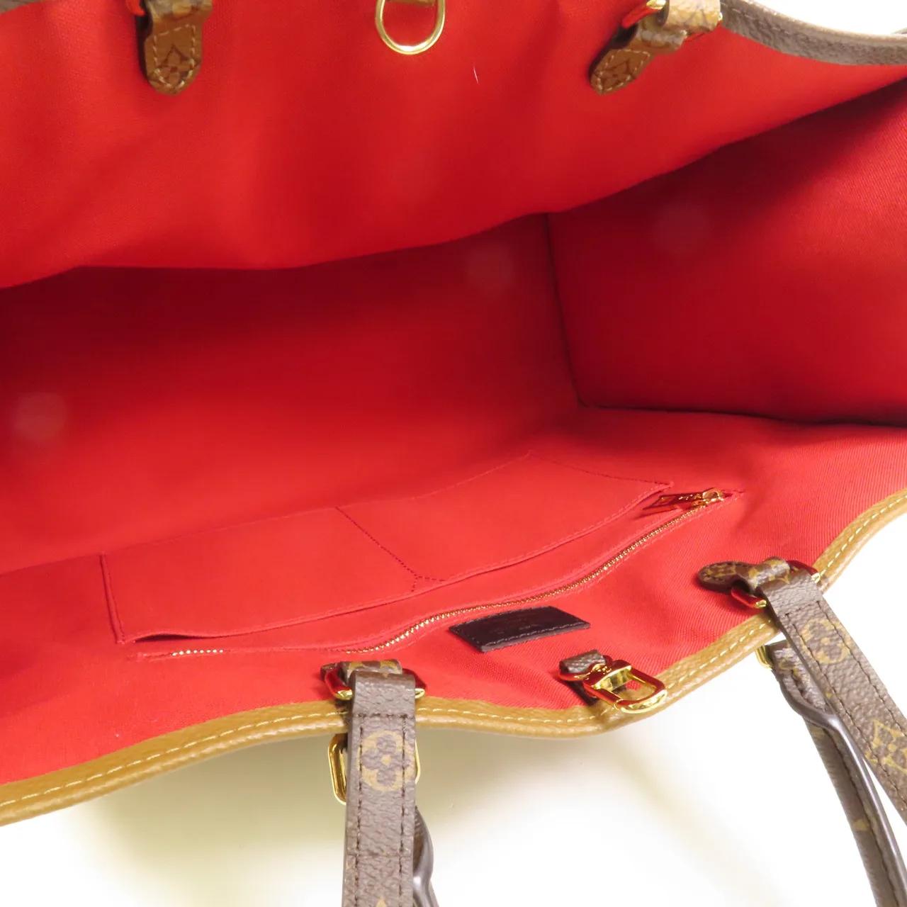 LOUIS VUITTON OnTheGo M45320 2-Way Bag Coated Canvas 棕色 Coated Canvas Rank B - Thumbnail 6