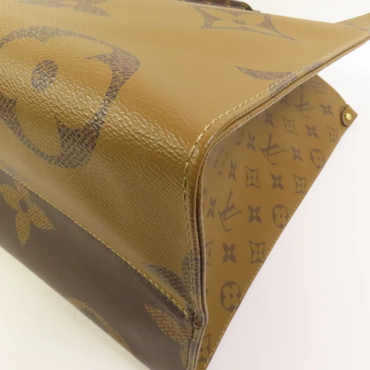 LOUIS VUITTON OnTheGo M45320 2-Way Bag Coated Canvas 棕色 Coated Canvas Rank B - Thumbnail 10