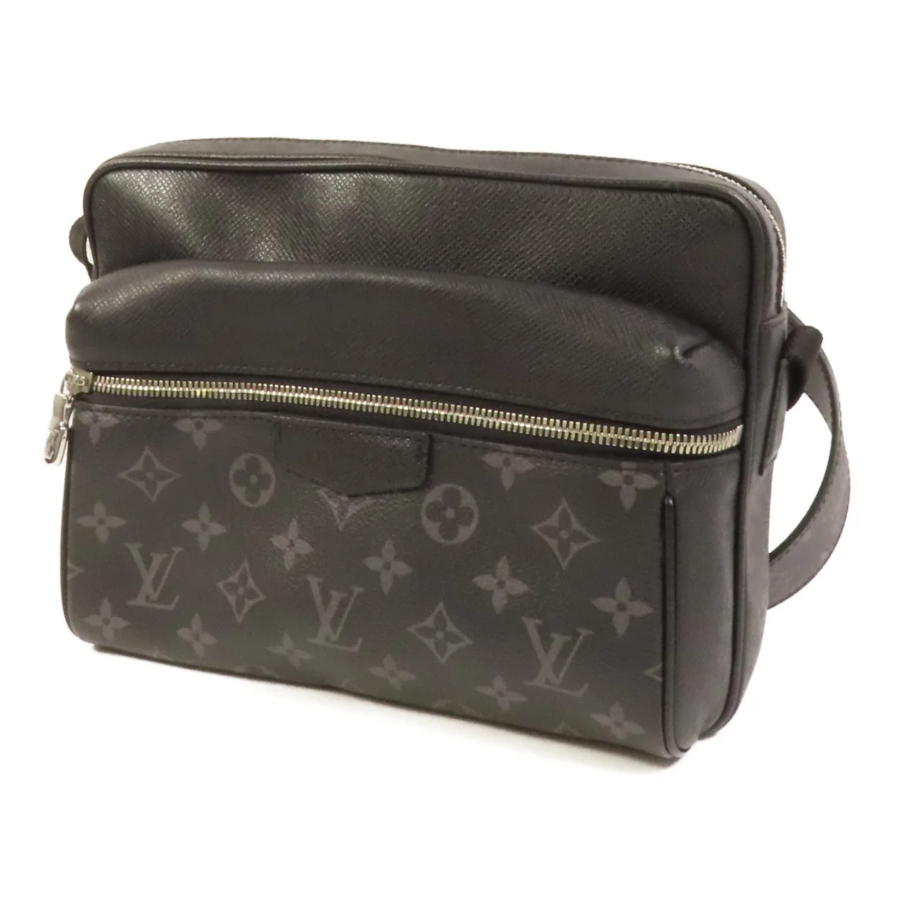 LOUIS VUITTON Outdoor Messenger M30233 Shoulder Bag Coated Canvas 黑色 / Black Coated Canvas Rank A - Thumbnail 3