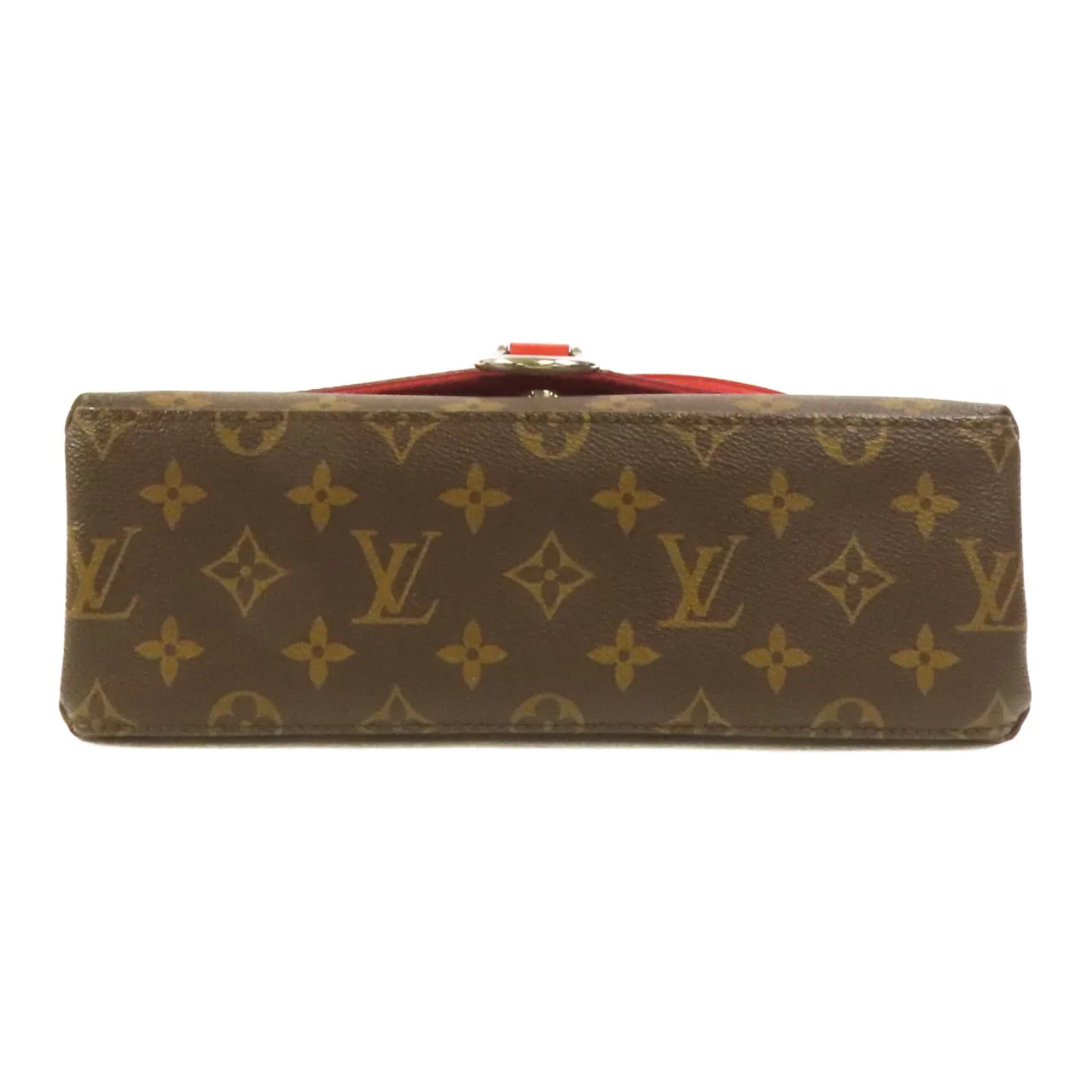 LOUIS VUITTON Saint Michel M44031 Shoulder Bag Coated Canvas 棕色 / 紅色 / Red Coated Canvas Rank A - Thumbnail 4