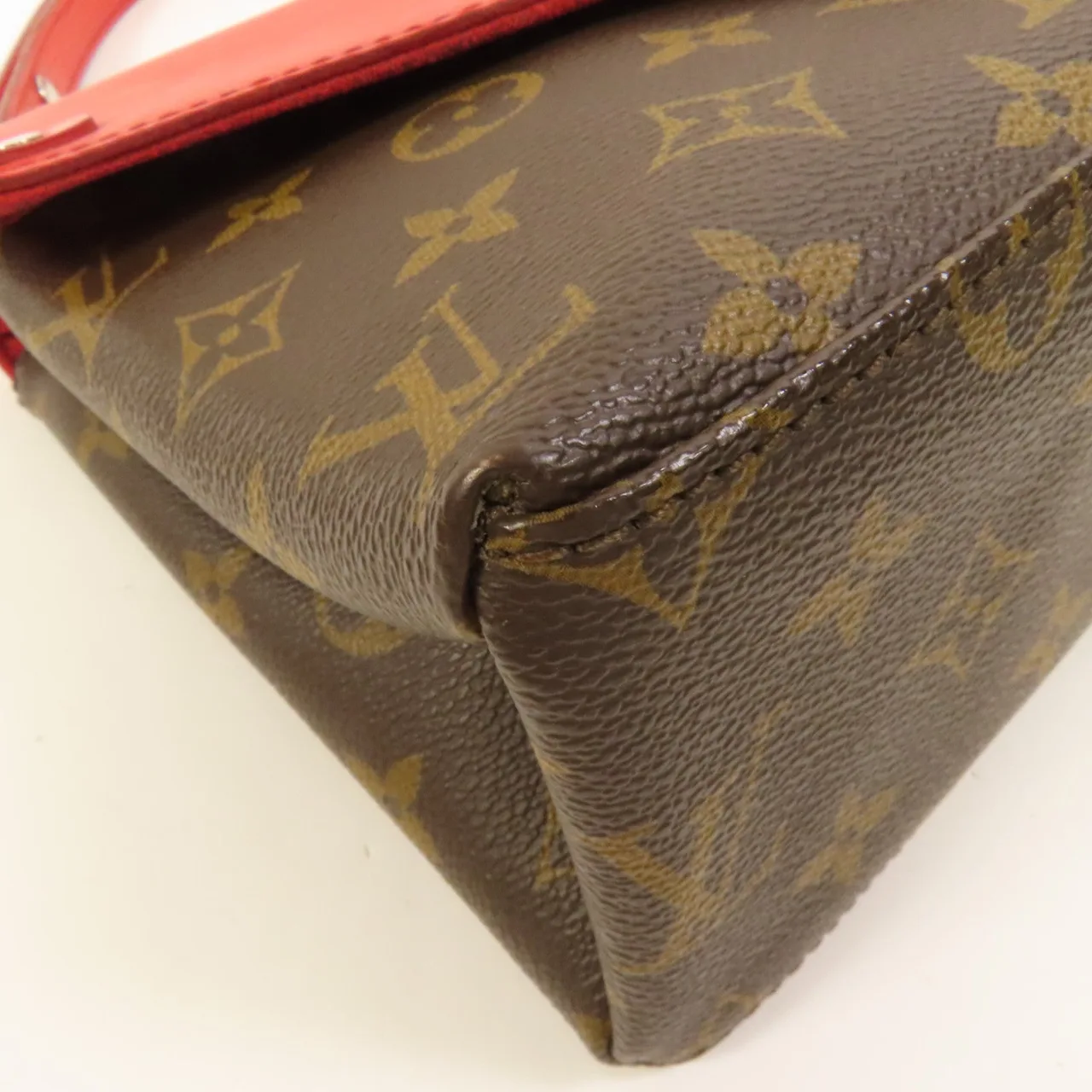 LOUIS VUITTON Saint Michel M44031 Shoulder Bag Coated Canvas 棕色 / 紅色 / Red Coated Canvas Rank A - Thumbnail 12