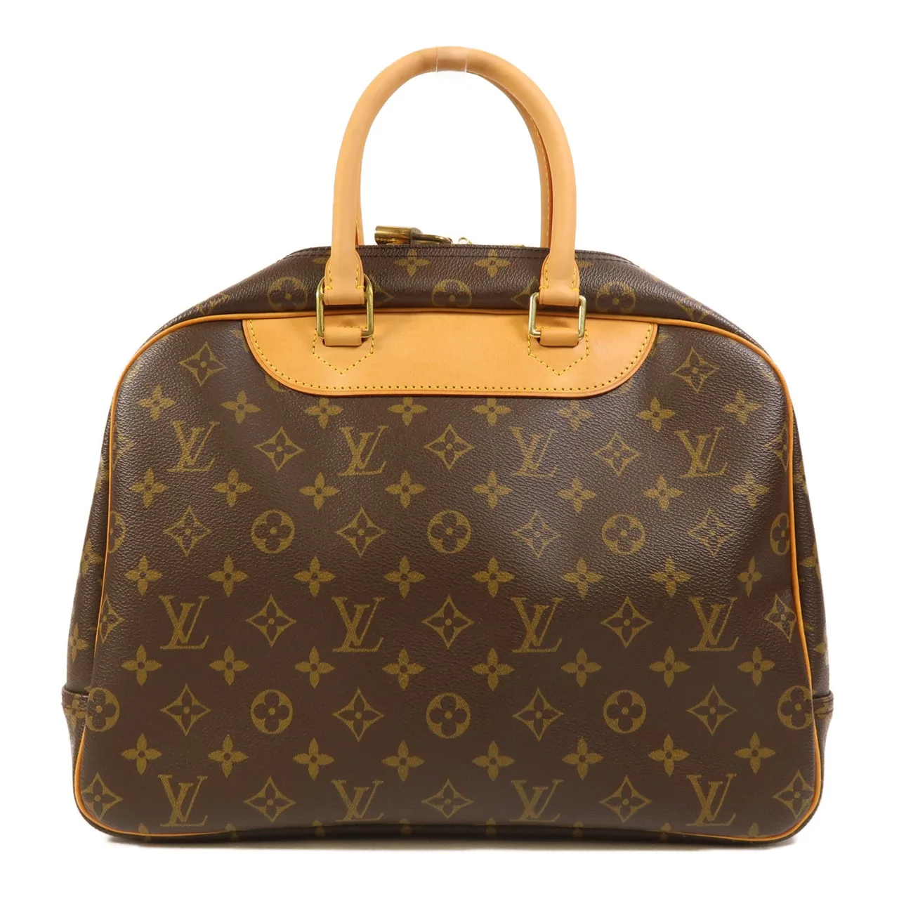 LOUIS VUITTON Deauville M47270 Handbag Coated Canvas 棕色 / Brown Coated Canvas Rank A - Thumbnail 2