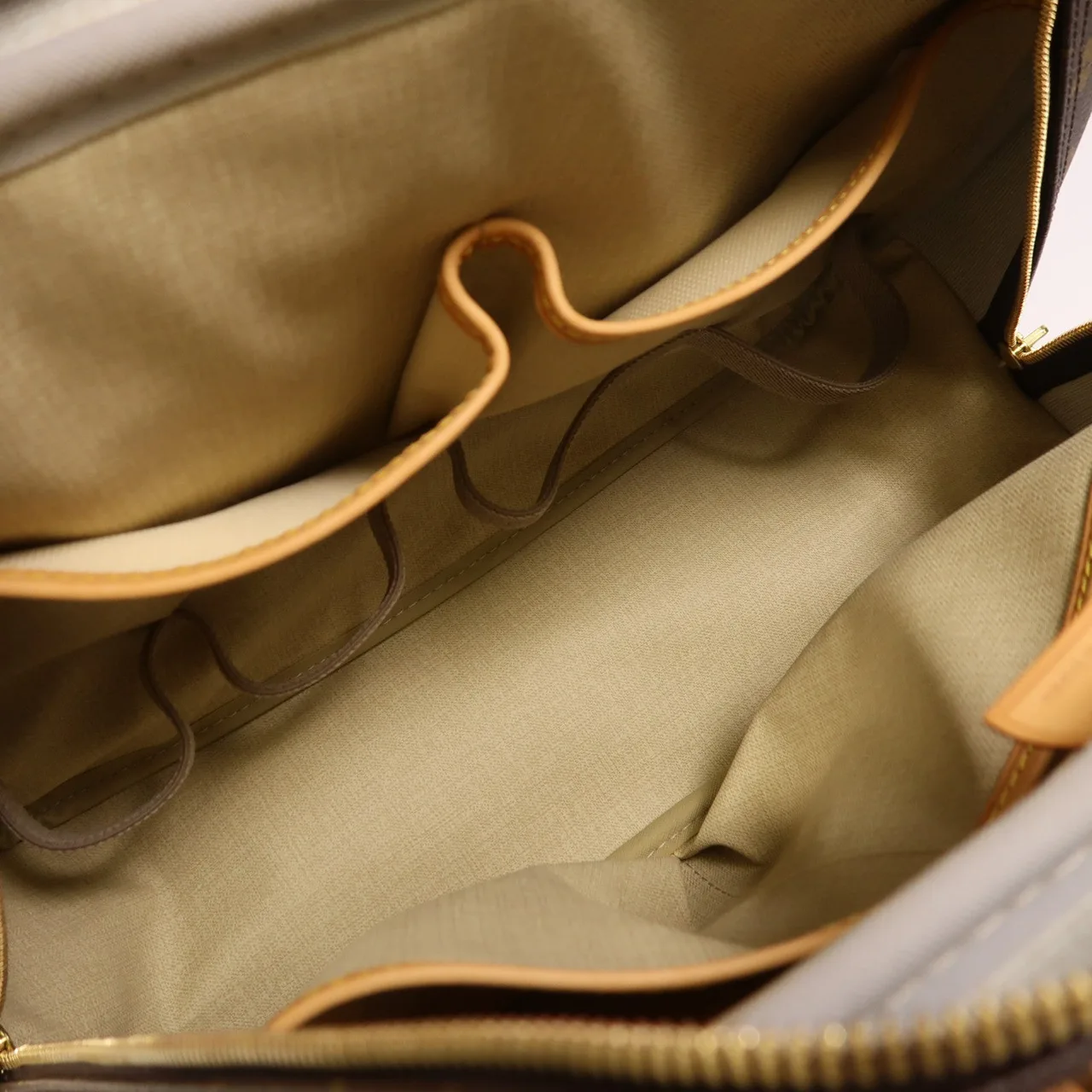 LOUIS VUITTON Deauville M47270 Handbag Coated Canvas 棕色 / Brown Coated Canvas Rank A - Thumbnail 5