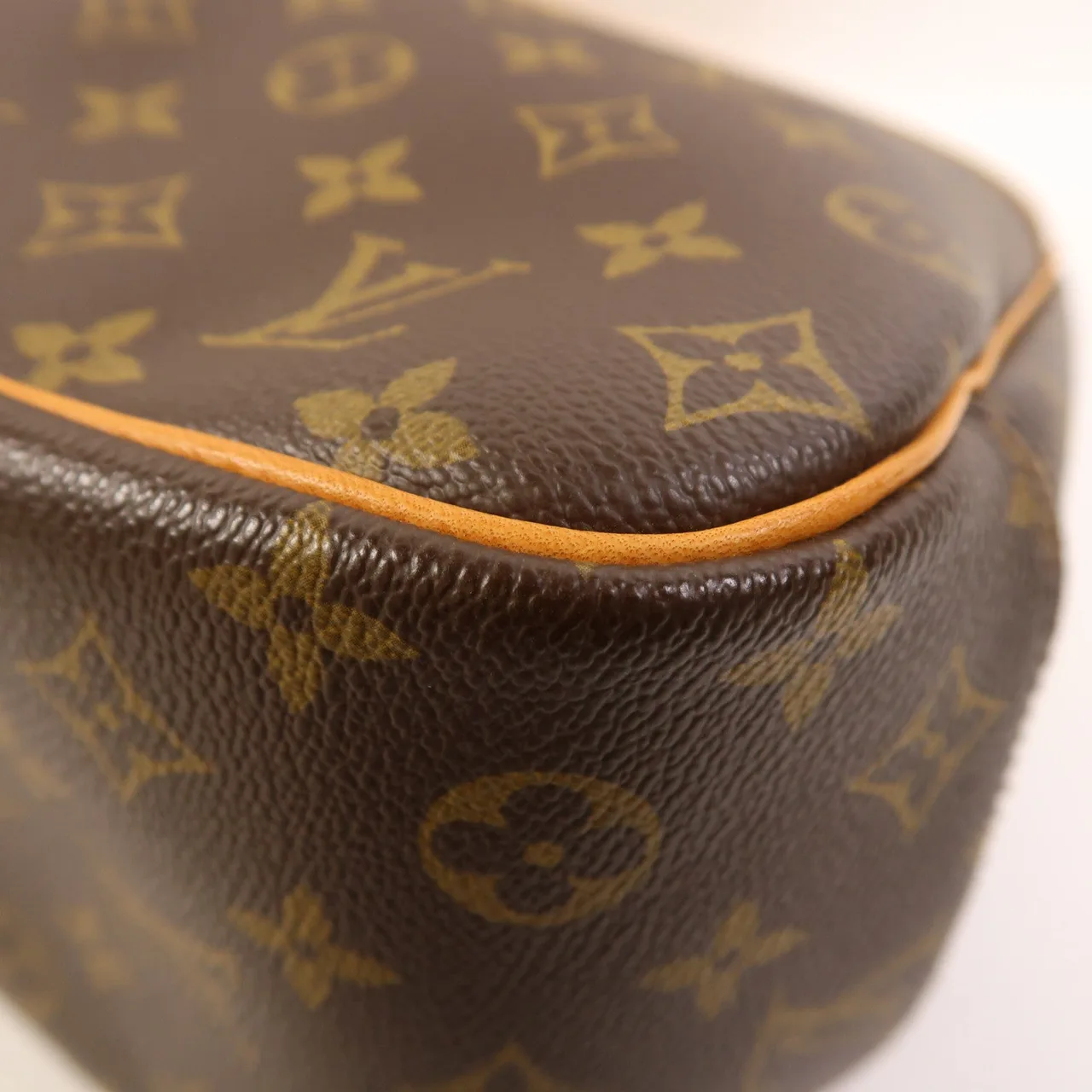 LOUIS VUITTON Deauville M47270 Handbag Coated Canvas 棕色 / Brown Coated Canvas Rank A - Thumbnail 10