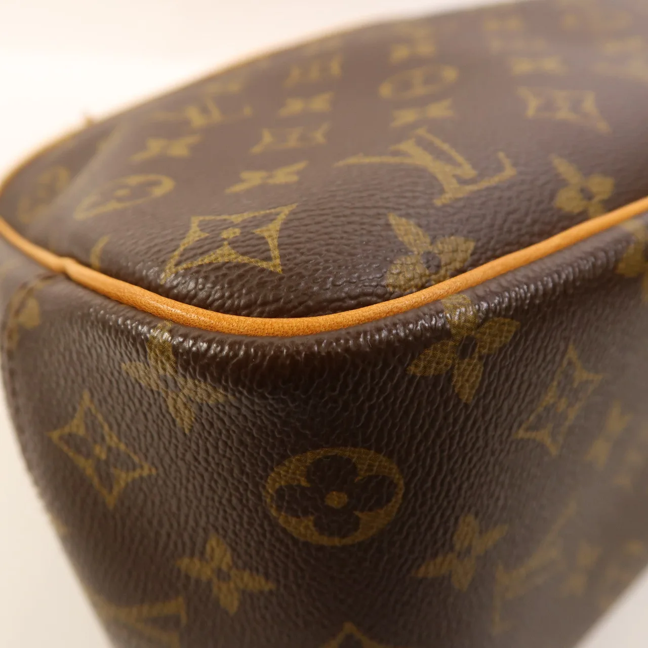 LOUIS VUITTON Deauville M47270 Handbag Coated Canvas 棕色 / Brown Coated Canvas Rank A - Thumbnail 11